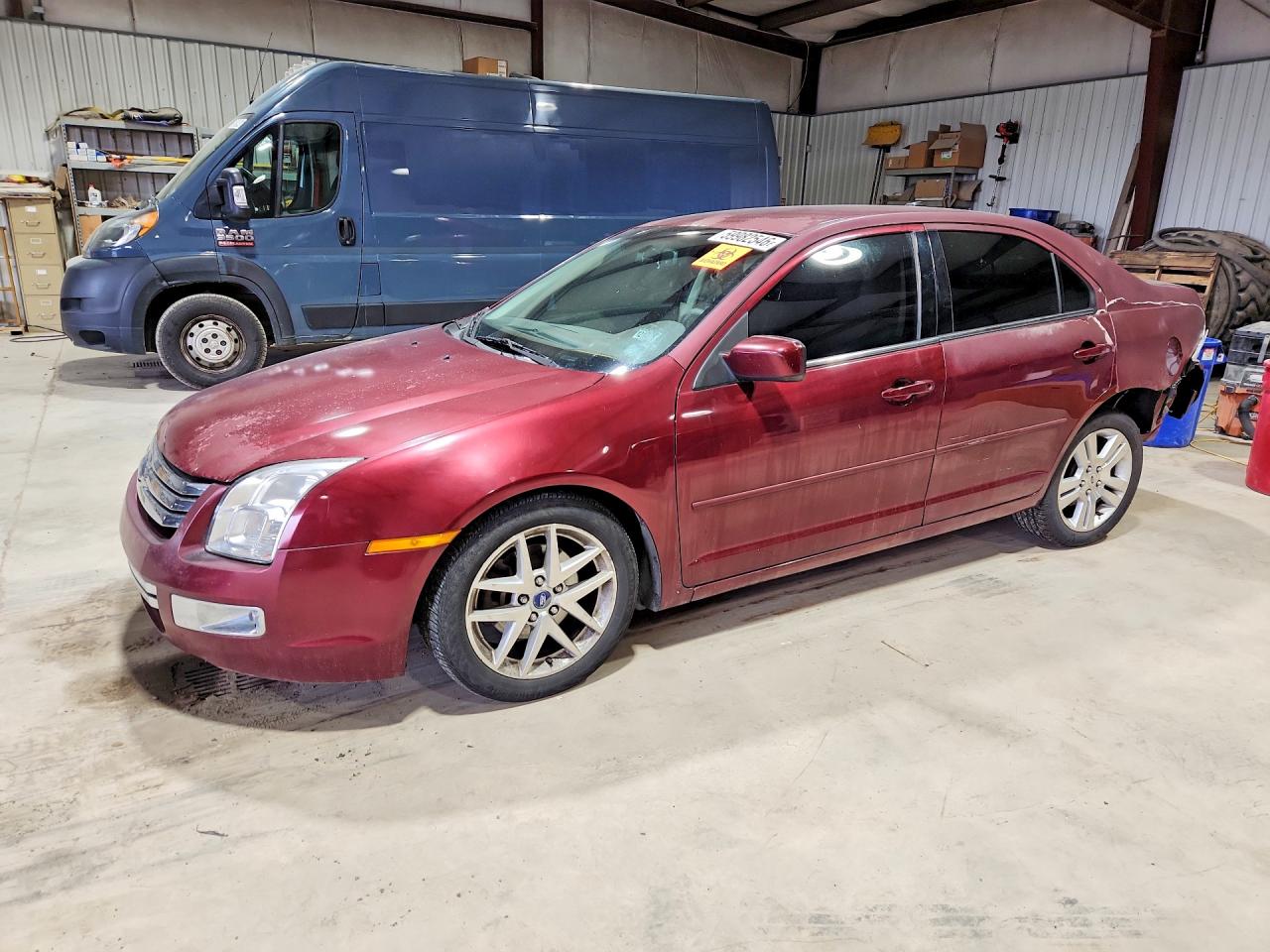 2007 Ford Fusion Burgundy vin: 3FAHP08137R220261