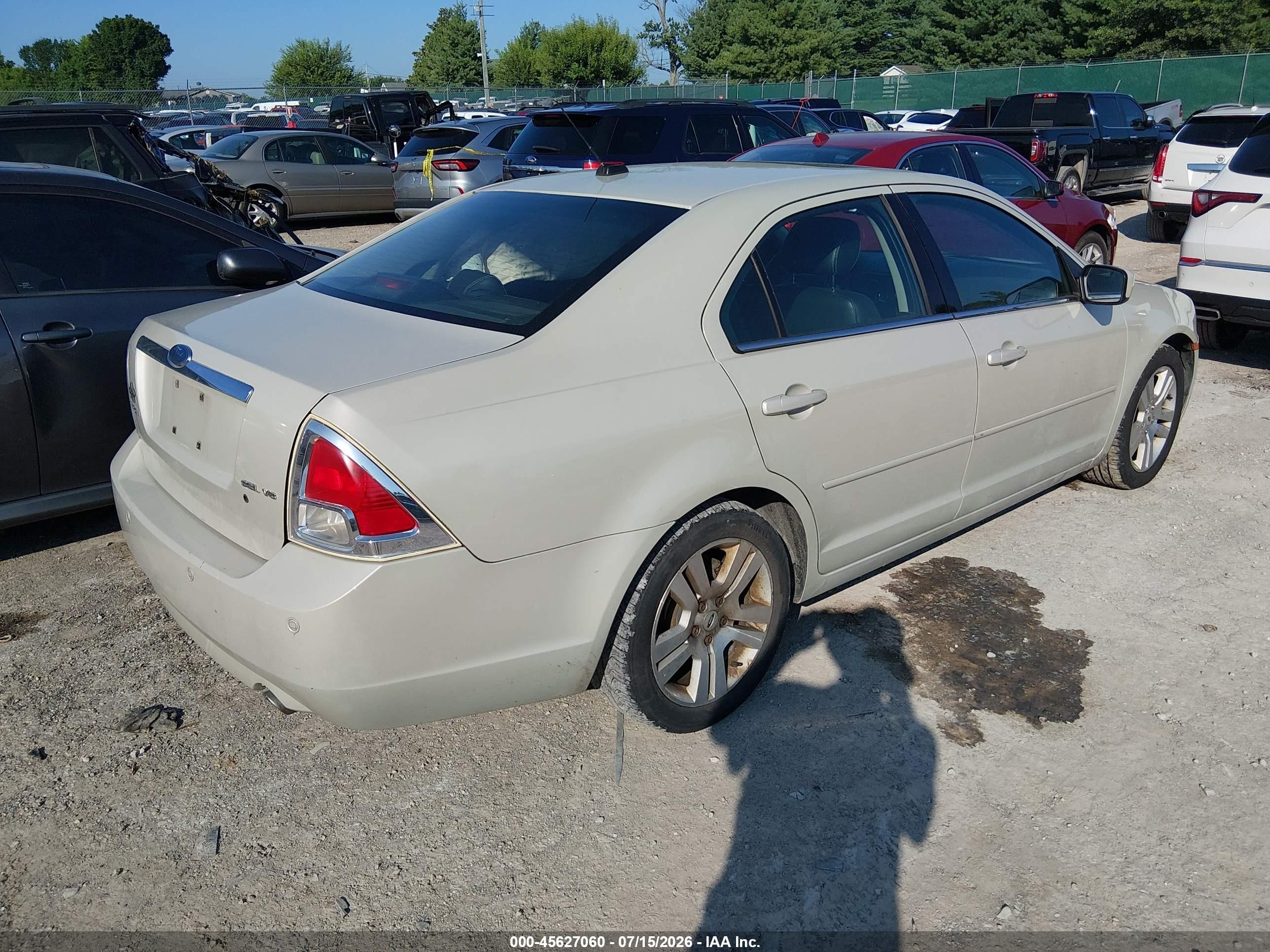 2008 Ford Fusion Sel Cream vin: 3FAHP08138R102521