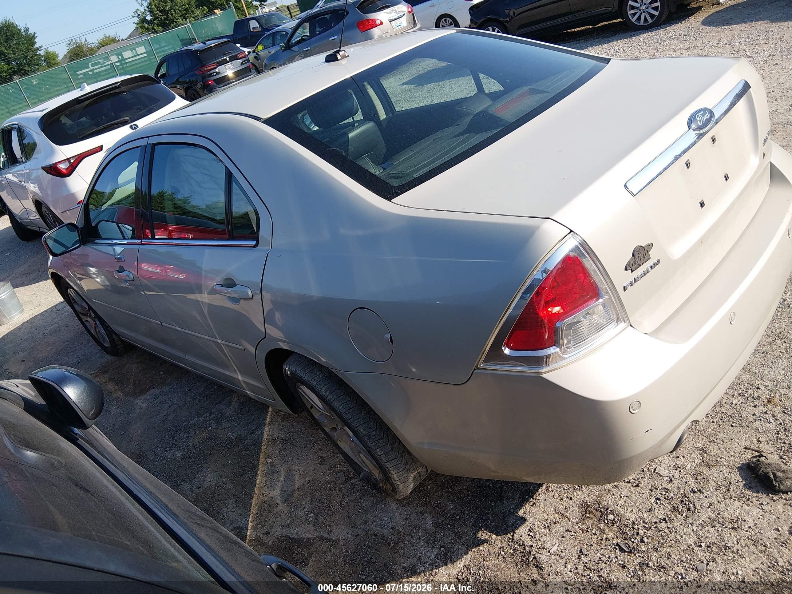 2008 Ford Fusion Sel Cream vin: 3FAHP08138R102521