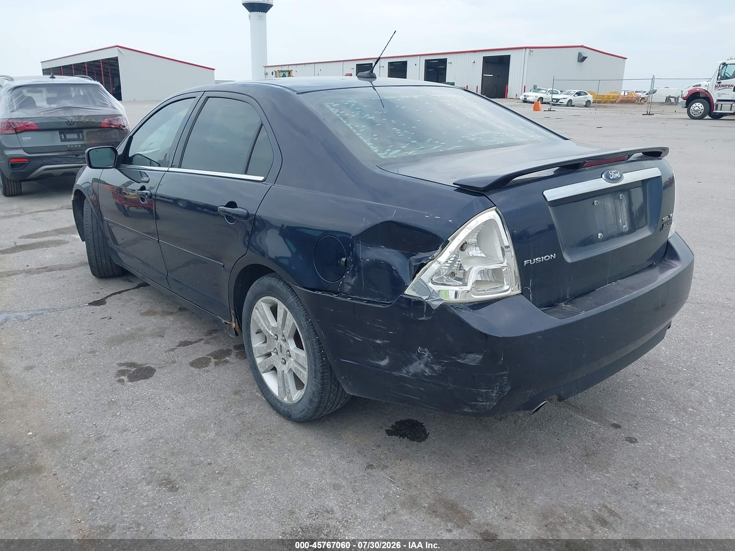 2008 Ford Fusion Sel Blue vin: 3FAHP08138R189093