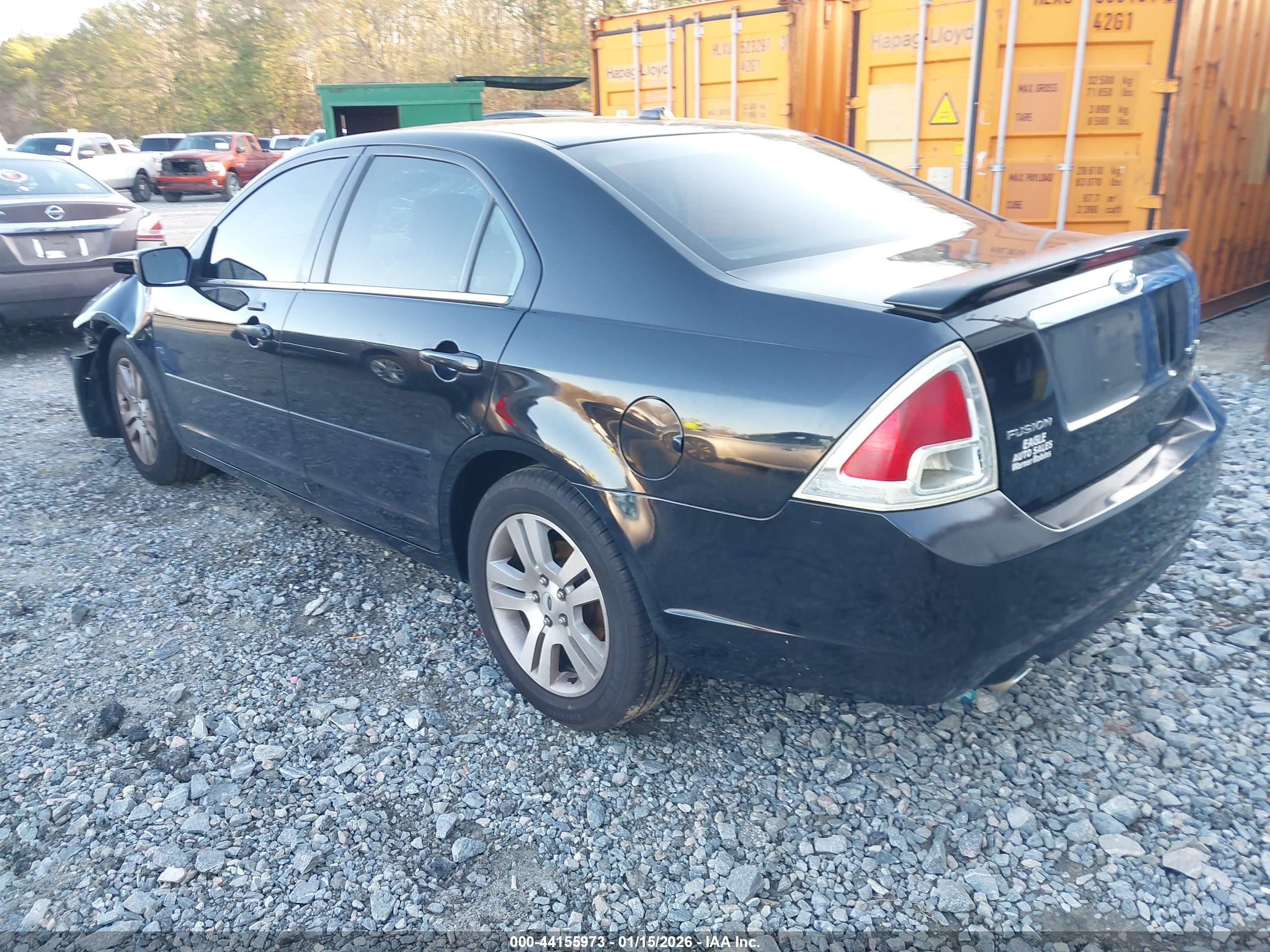2008 Ford Fusion Sel Черный vin: 3FAHP08138R248062