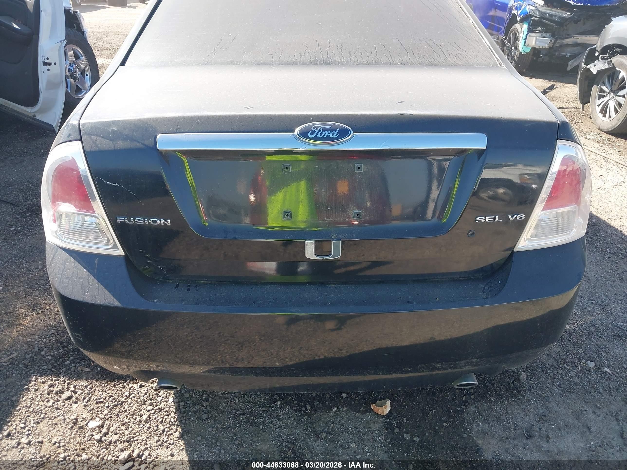 2009 Ford Fusion Sel Black vin: 3FAHP08139R108899