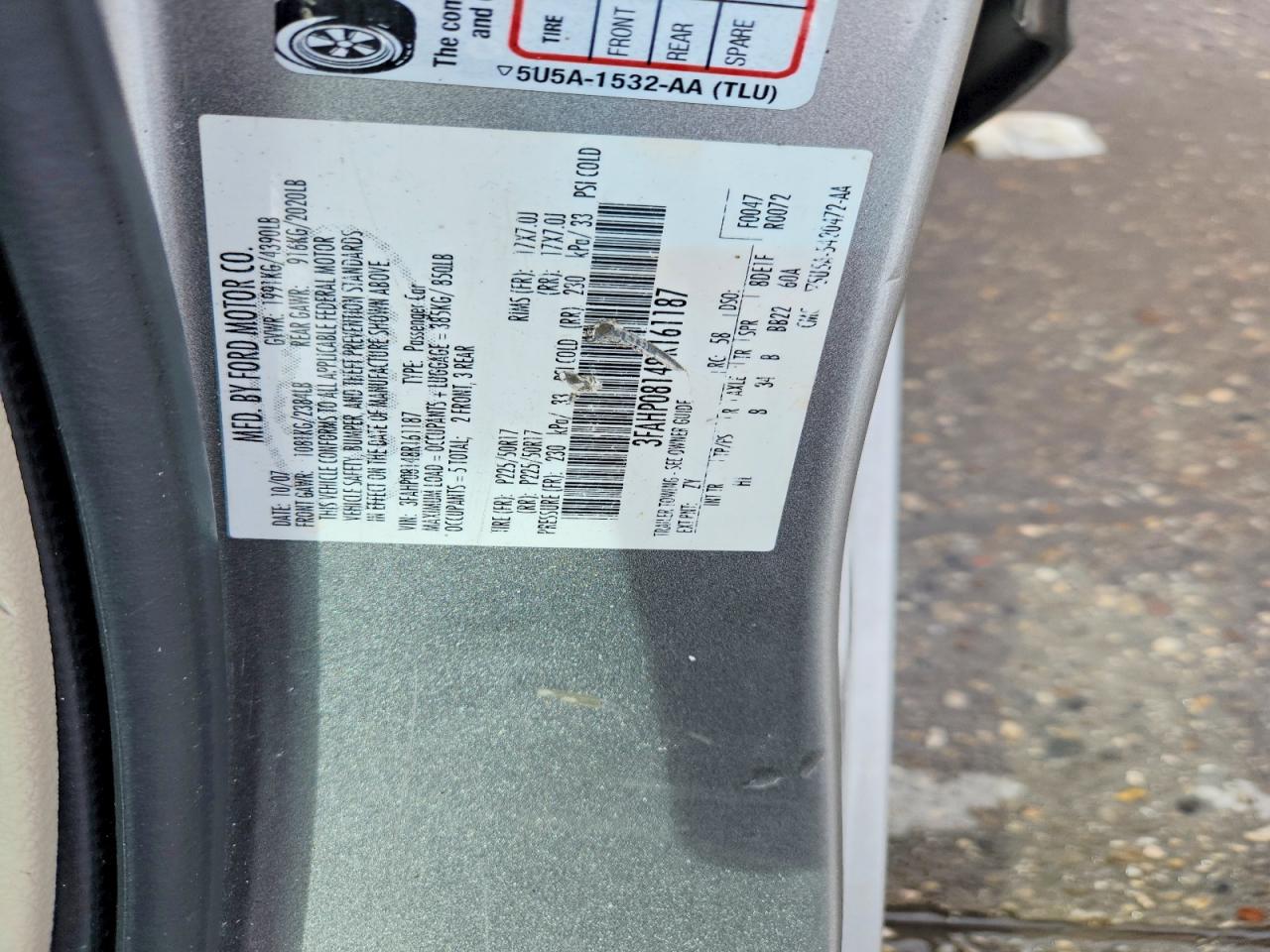 2008 Ford Fusion Sel Silver vin: 3FAHP08148R161187