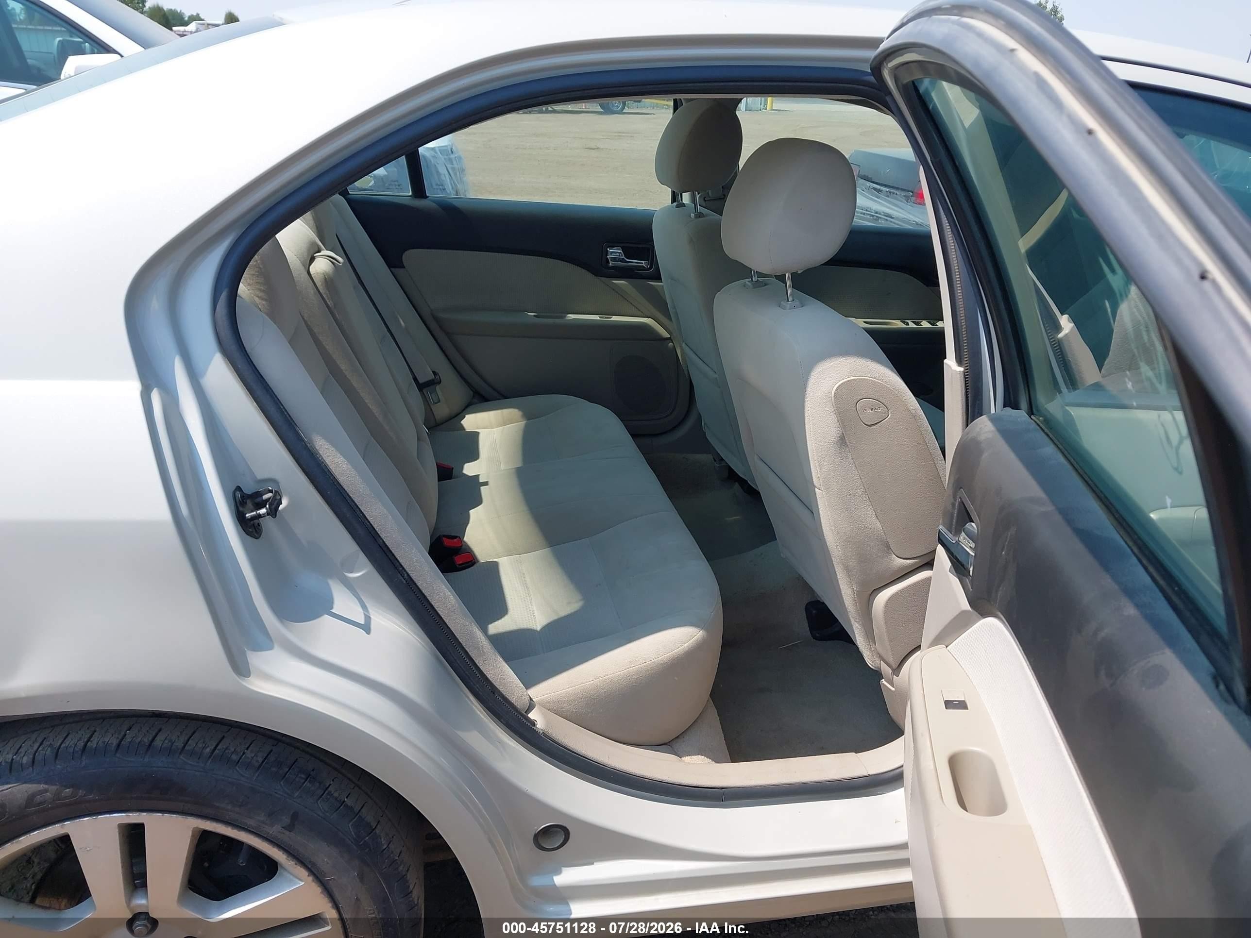 2008 Ford Fusion Sel White vin: 3FAHP08148R216320
