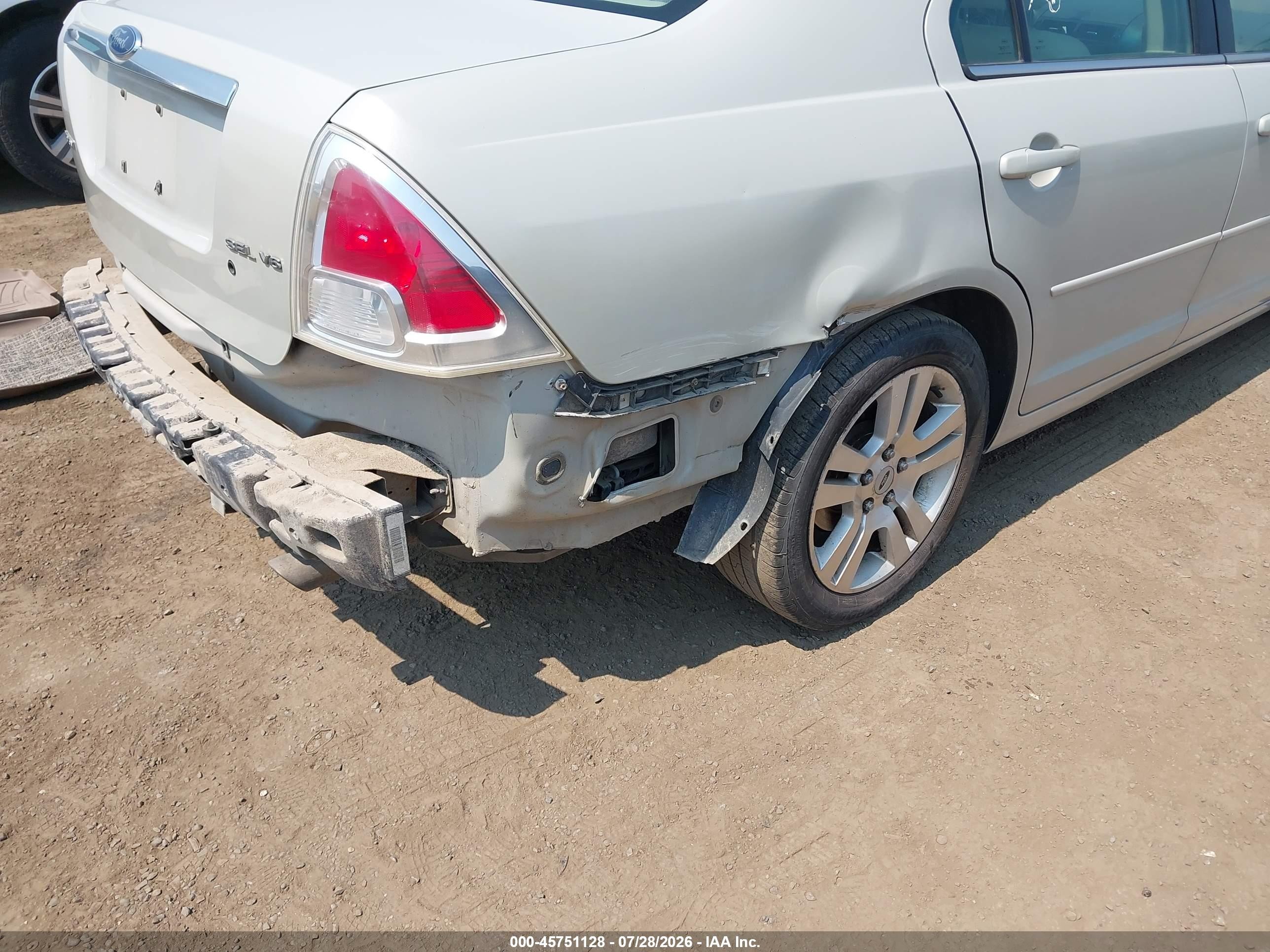 2008 Ford Fusion Sel White vin: 3FAHP08148R216320