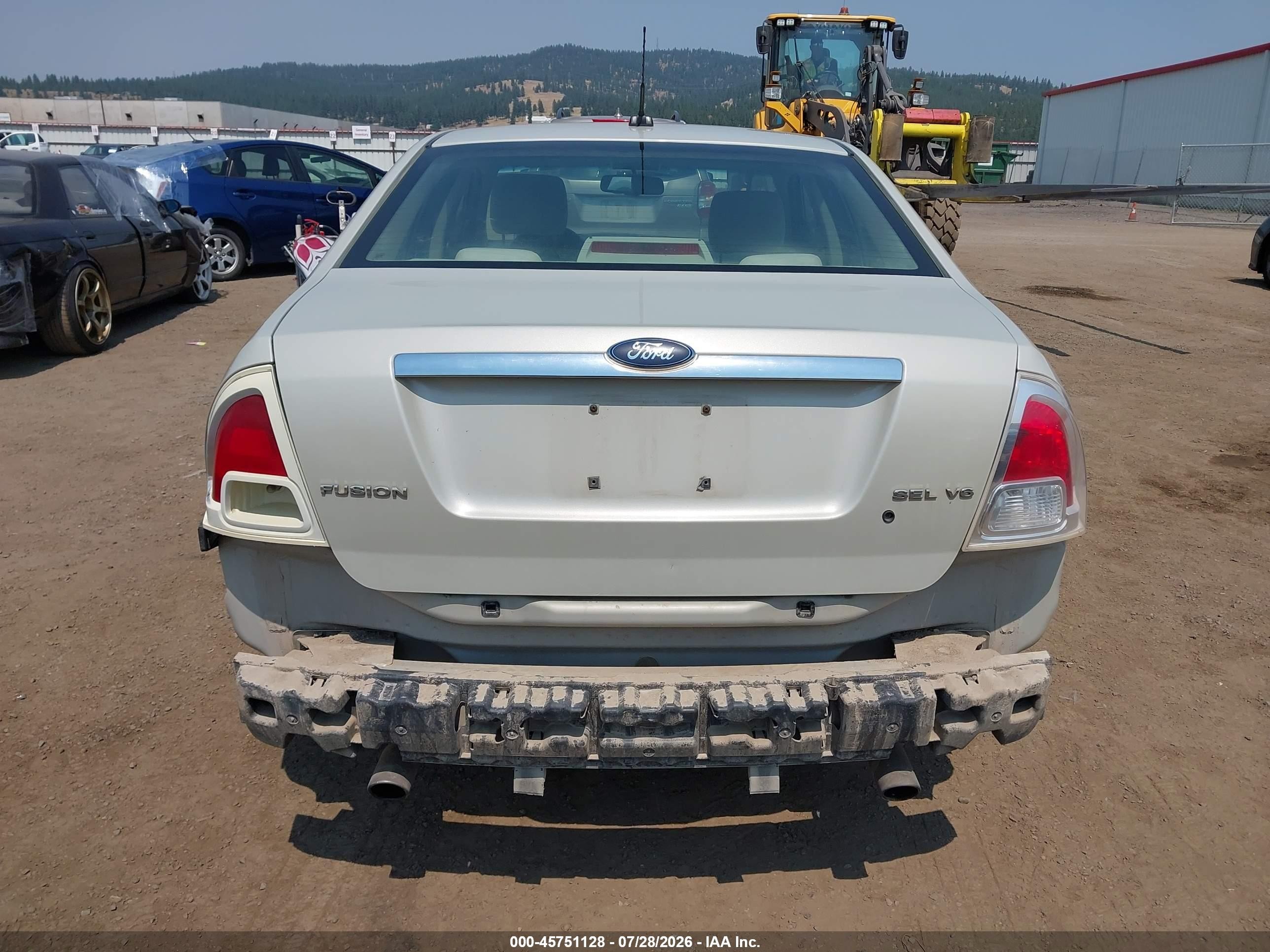 2008 Ford Fusion Sel White vin: 3FAHP08148R216320