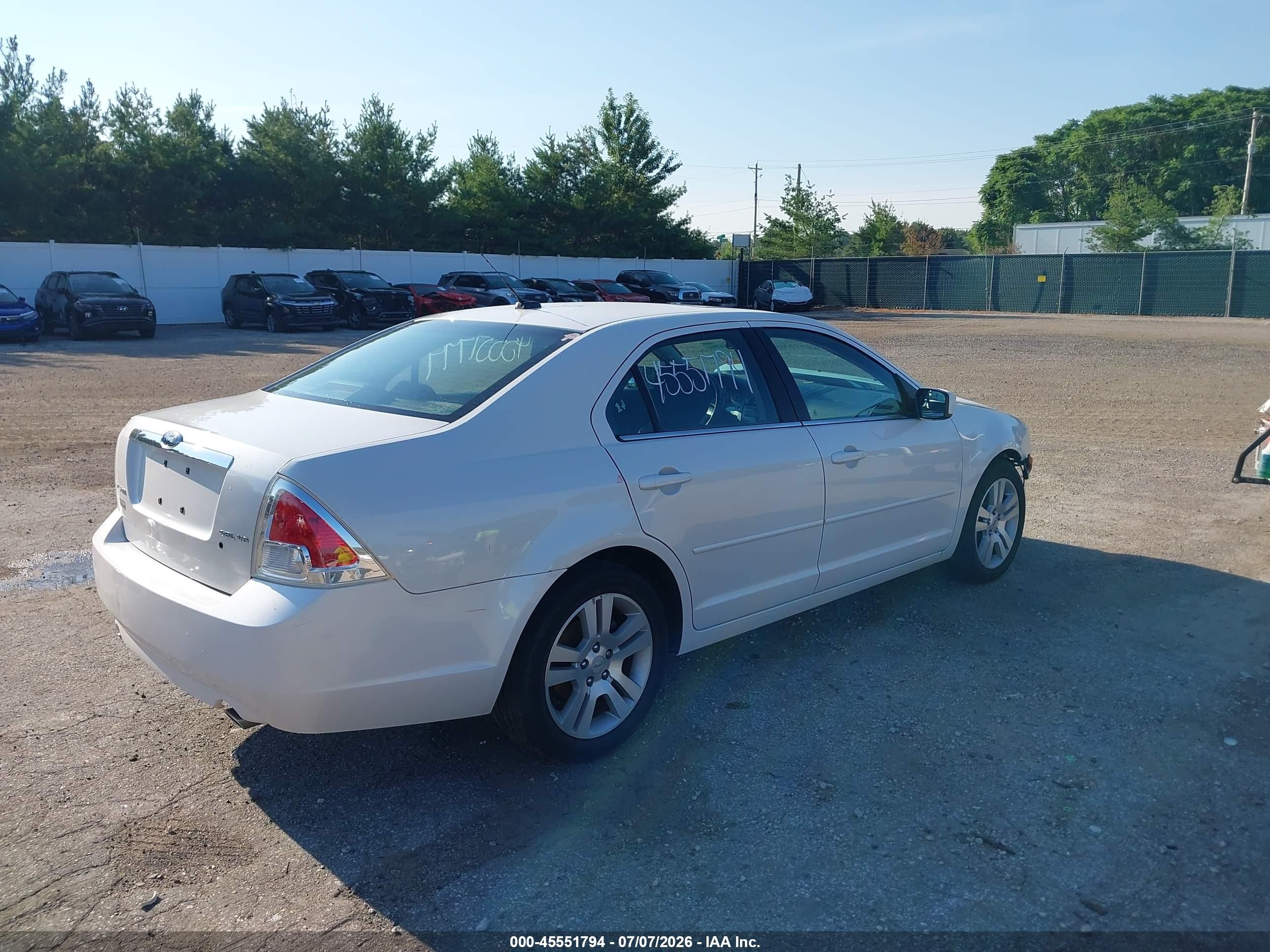 2009 Ford Fusion Sel White vin: 3FAHP08149R102951