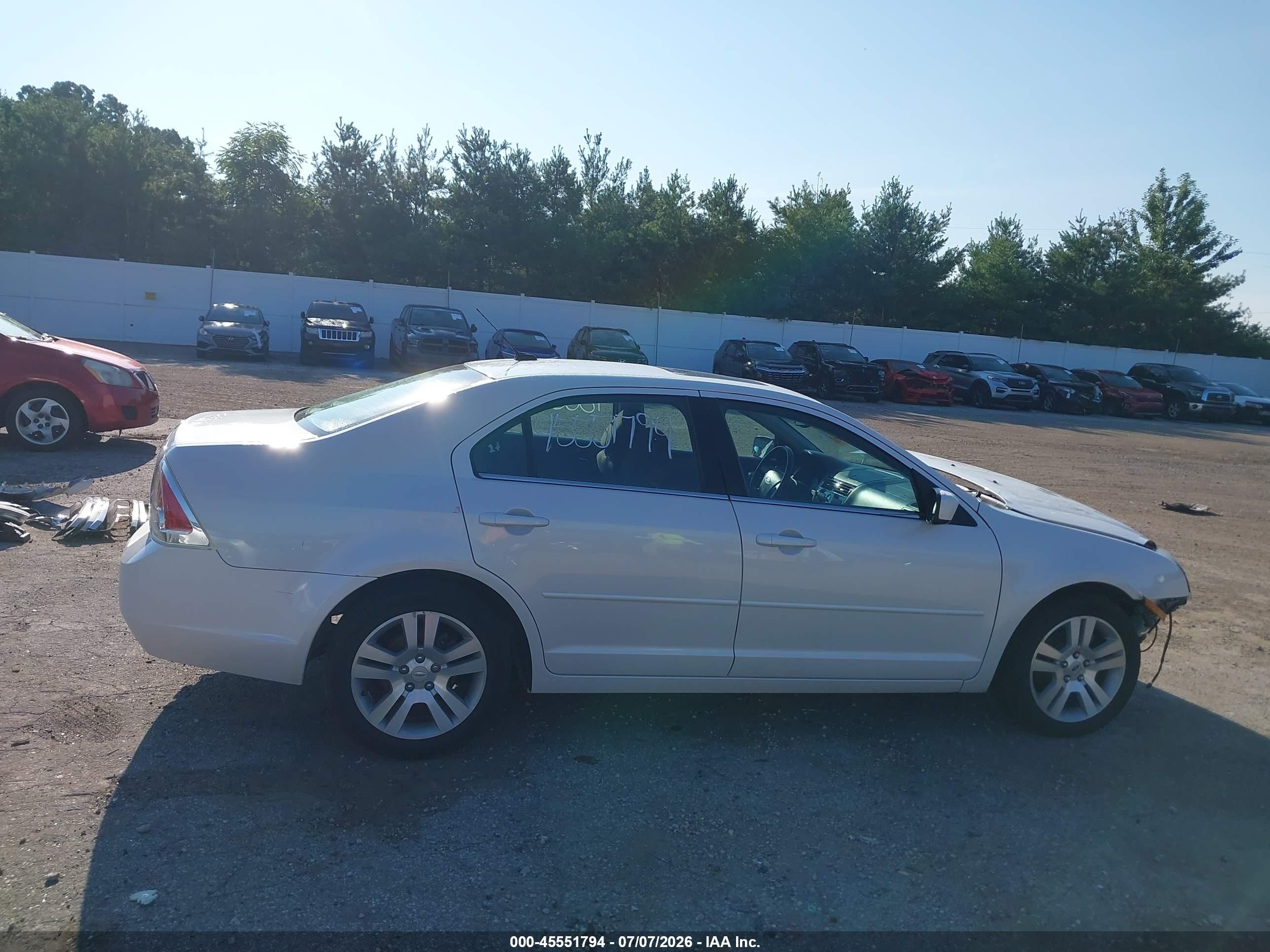 2009 Ford Fusion Sel White vin: 3FAHP08149R102951