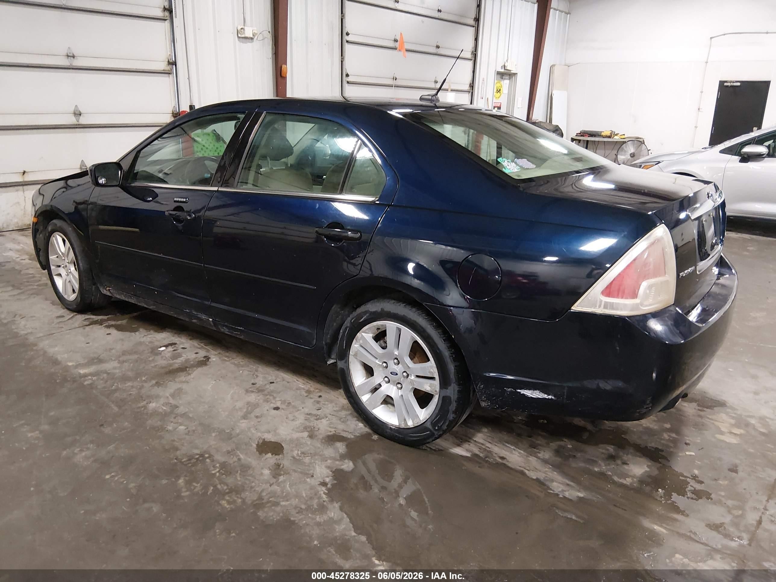 2009 Ford Fusion Sel Dark Blue vin: 3FAHP08149R123038