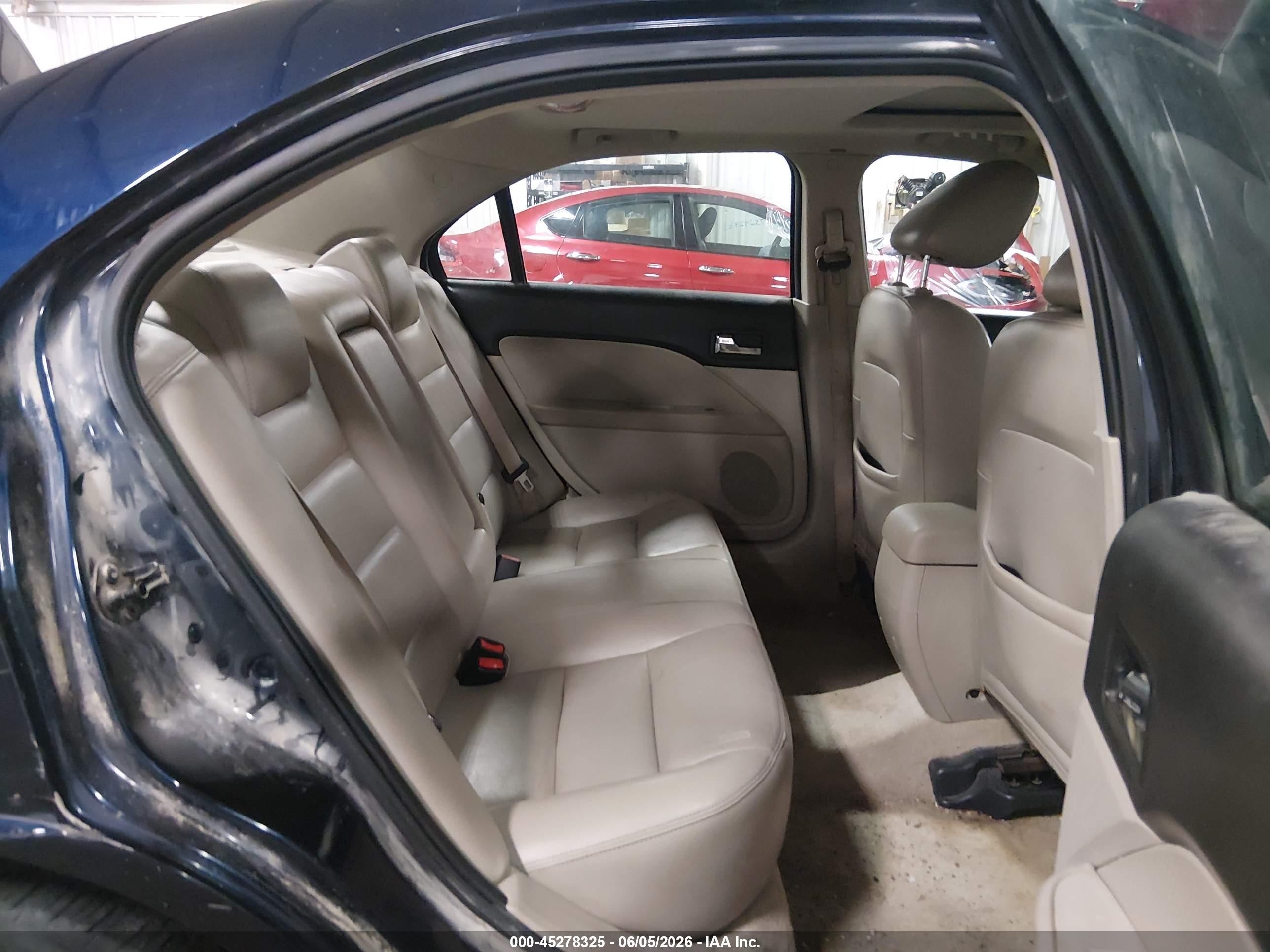 2009 Ford Fusion Sel Dark Blue vin: 3FAHP08149R123038