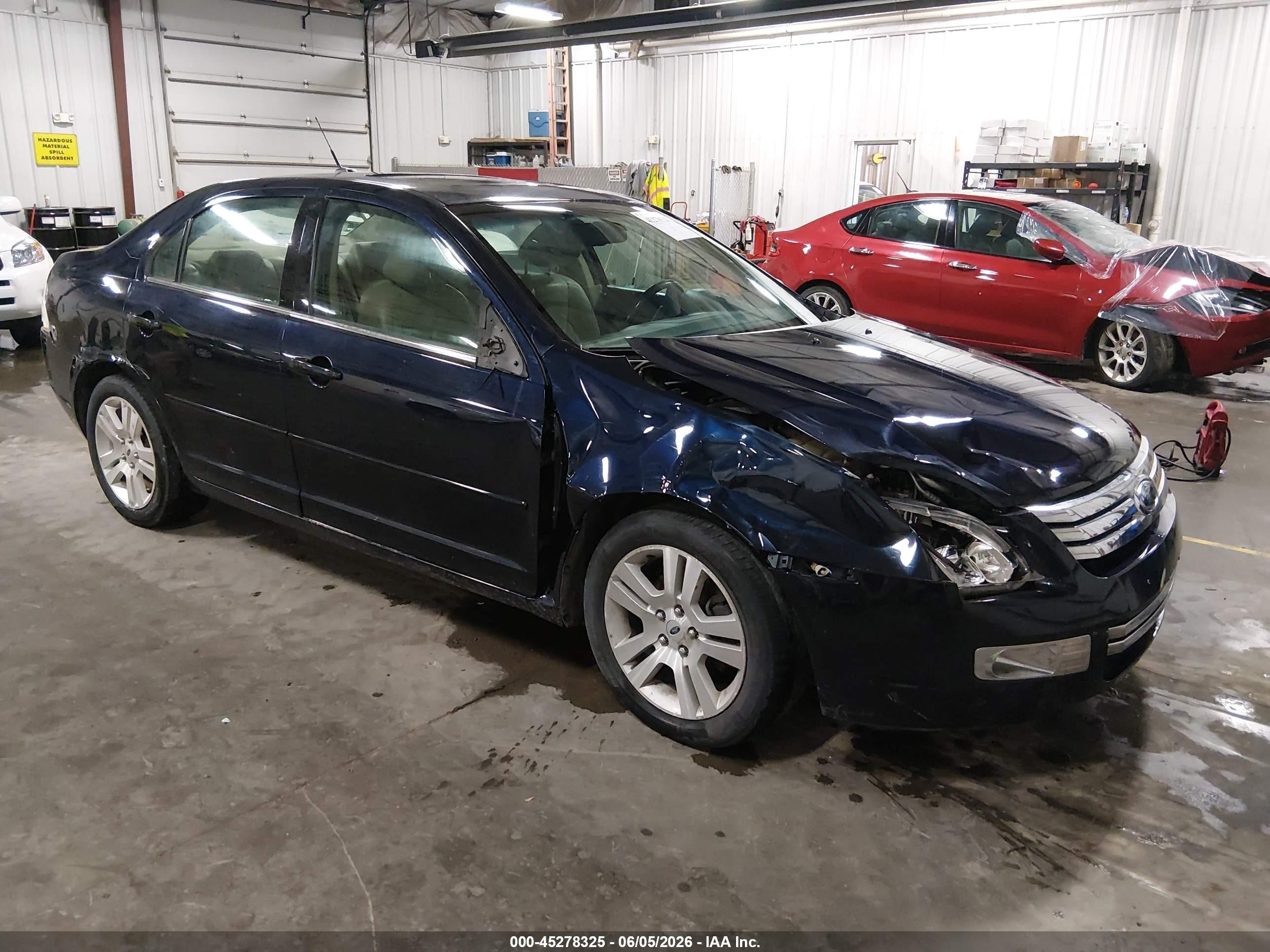2009 Ford Fusion Sel Dark Blue vin: 3FAHP08149R123038