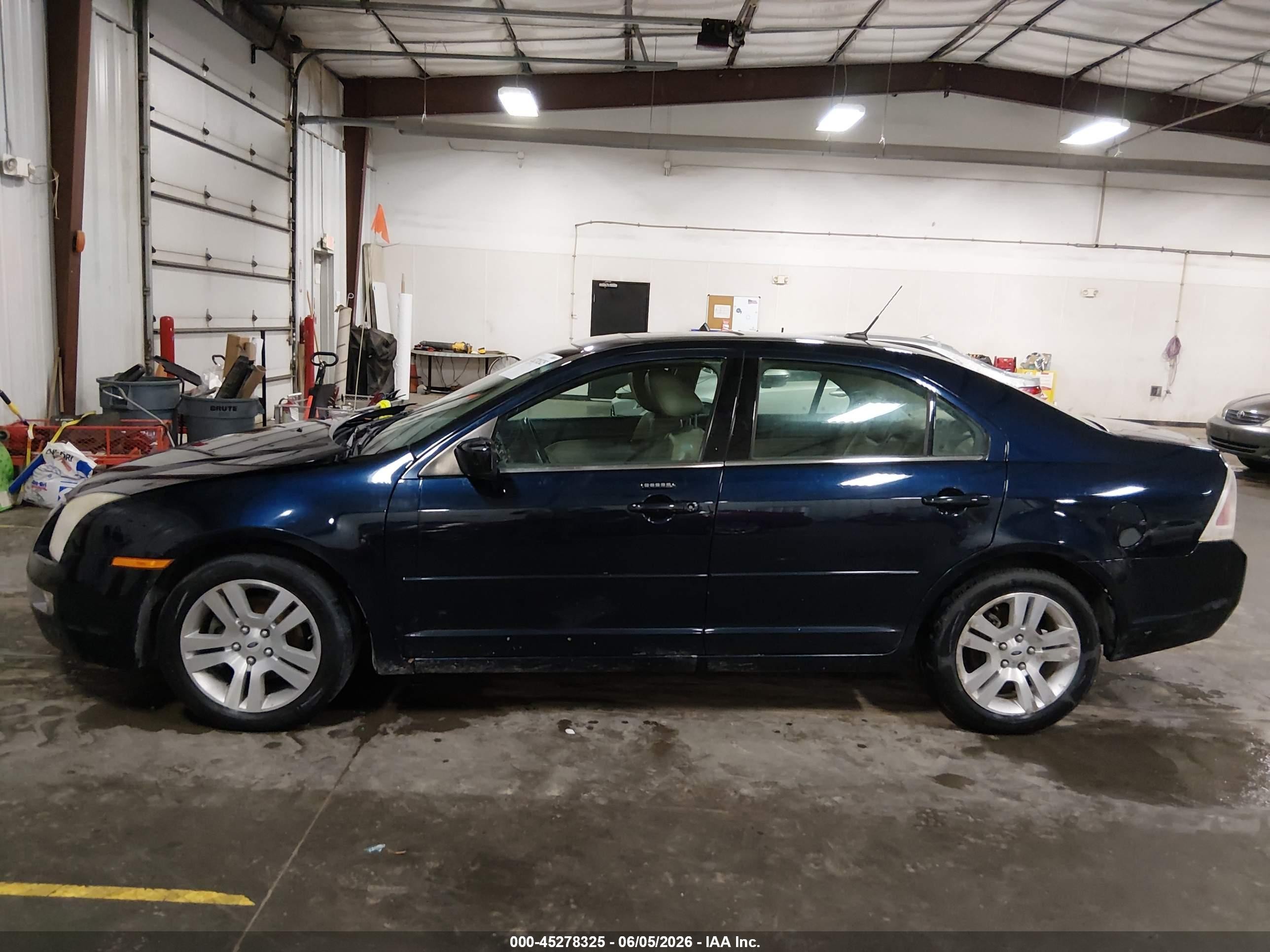 2009 Ford Fusion Sel Dark Blue vin: 3FAHP08149R123038