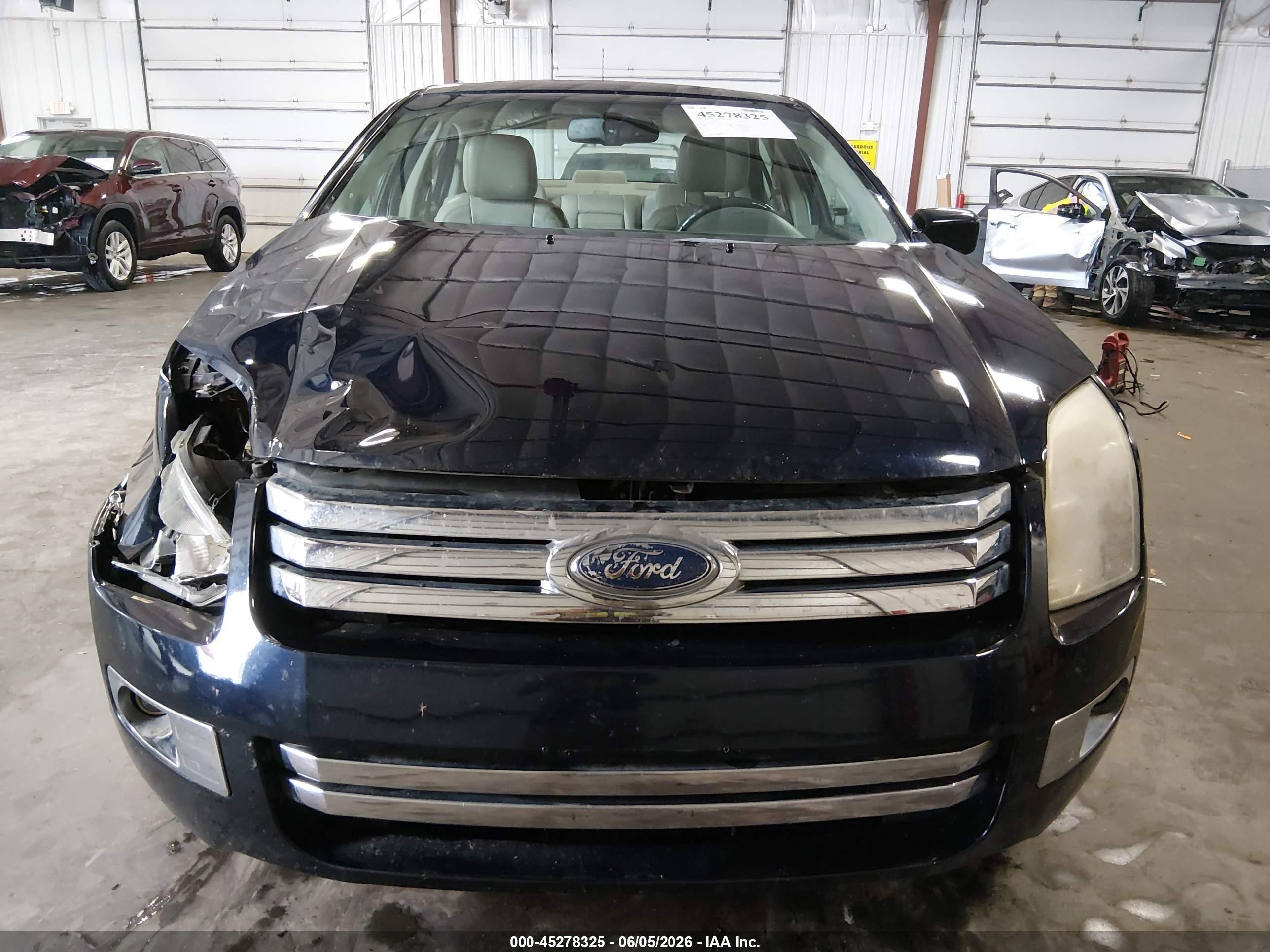 2009 Ford Fusion Sel Dark Blue vin: 3FAHP08149R123038