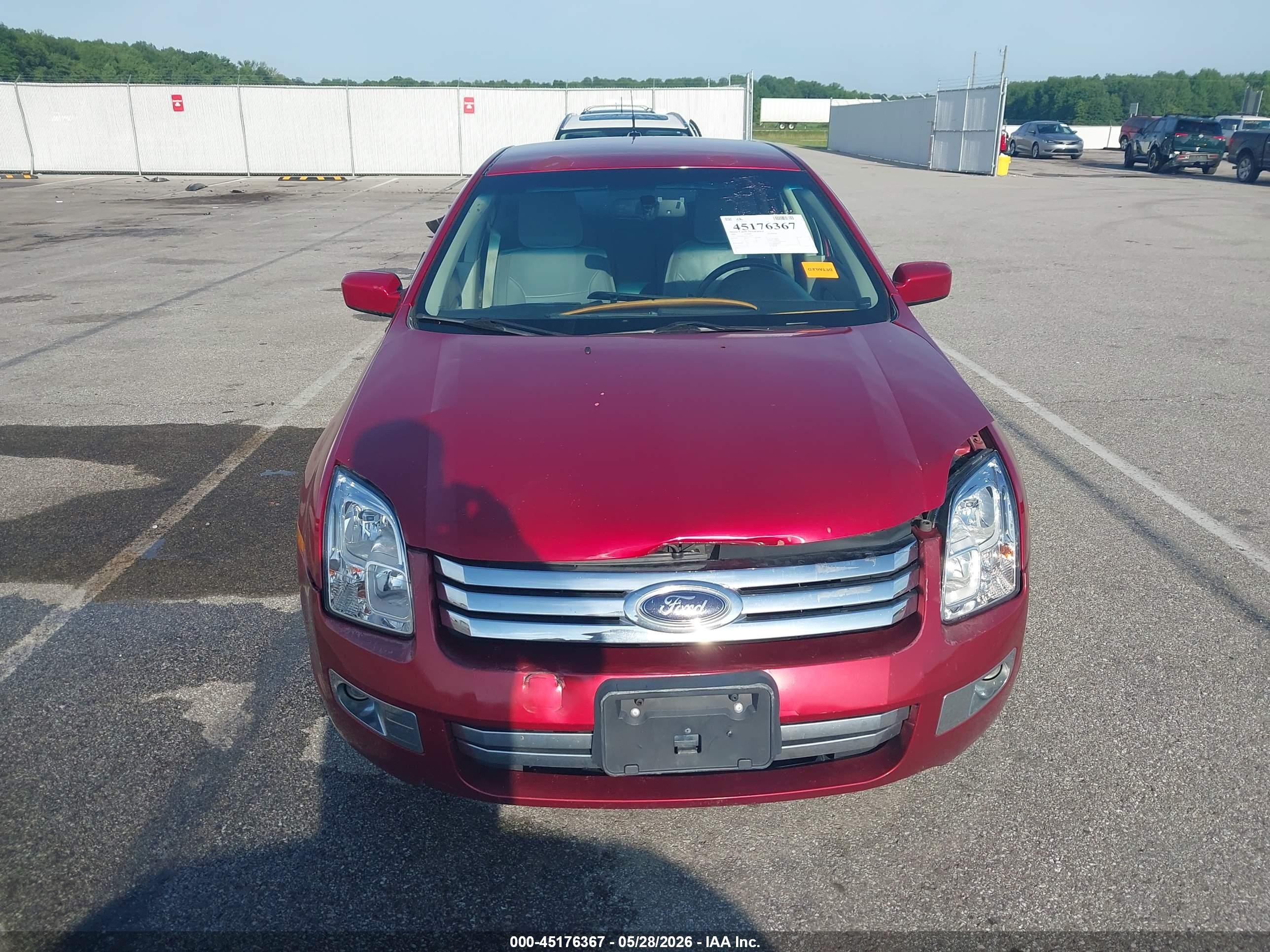 2009 Ford Fusion Sel Красный vin: 3FAHP08149R140471