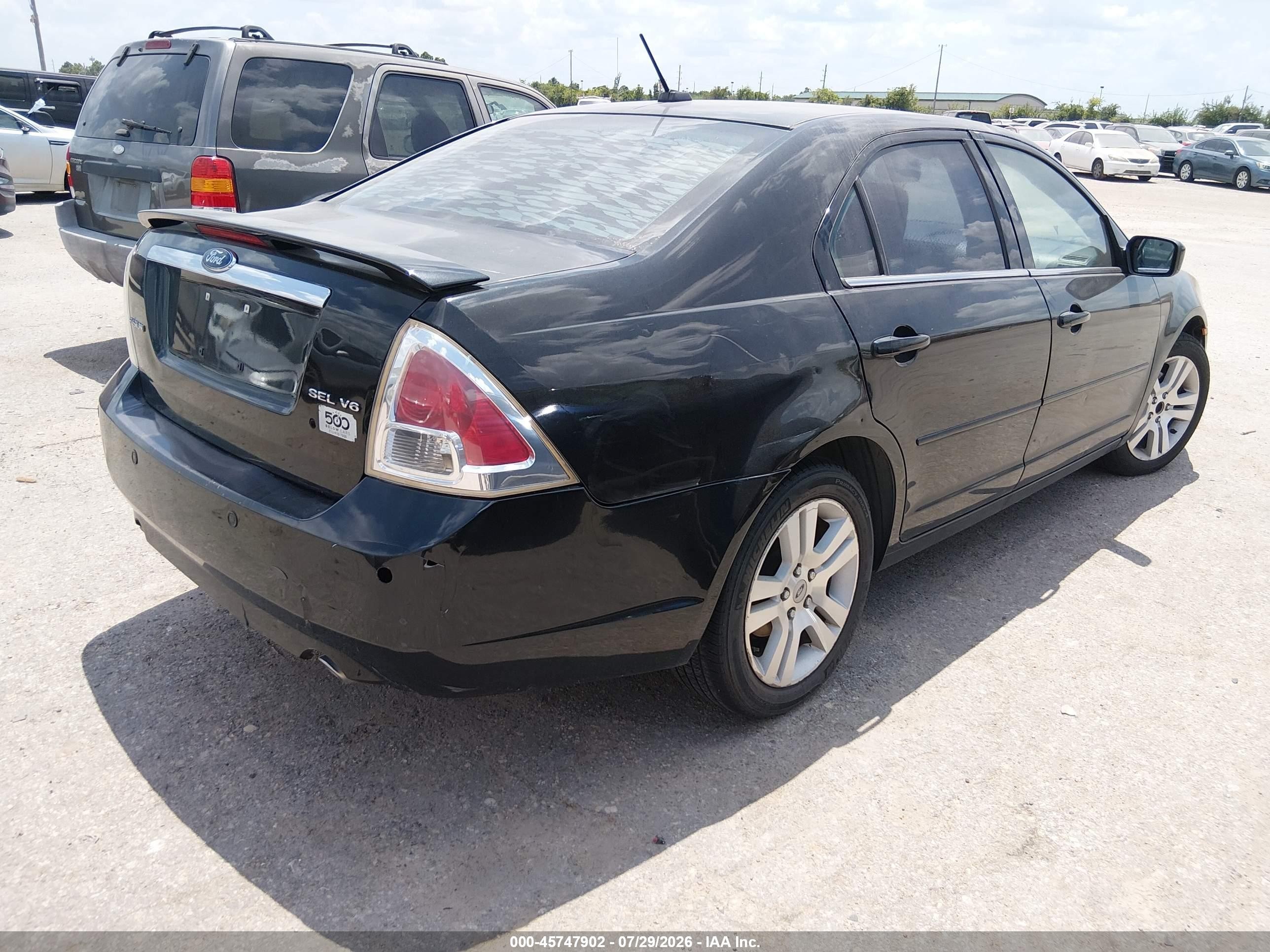2009 Ford Fusion Sel Black vin: 3FAHP08149R145458