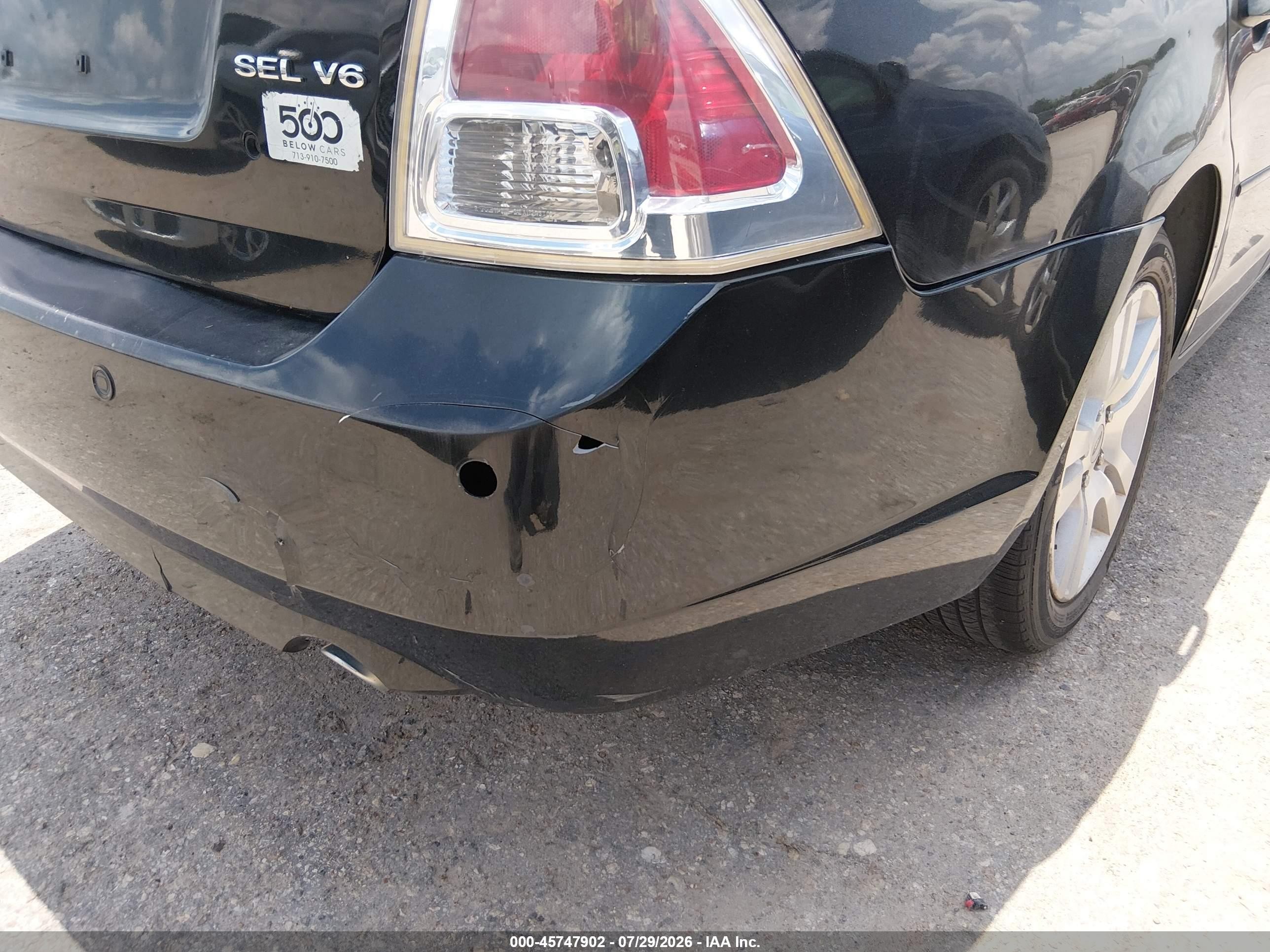 2009 Ford Fusion Sel Black vin: 3FAHP08149R145458