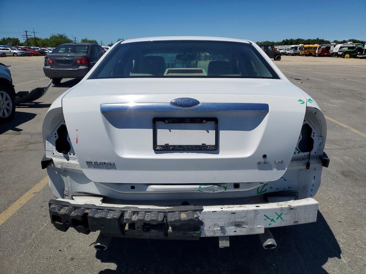 2006 Ford Fusion Sel White vin: 3FAHP08156R148929