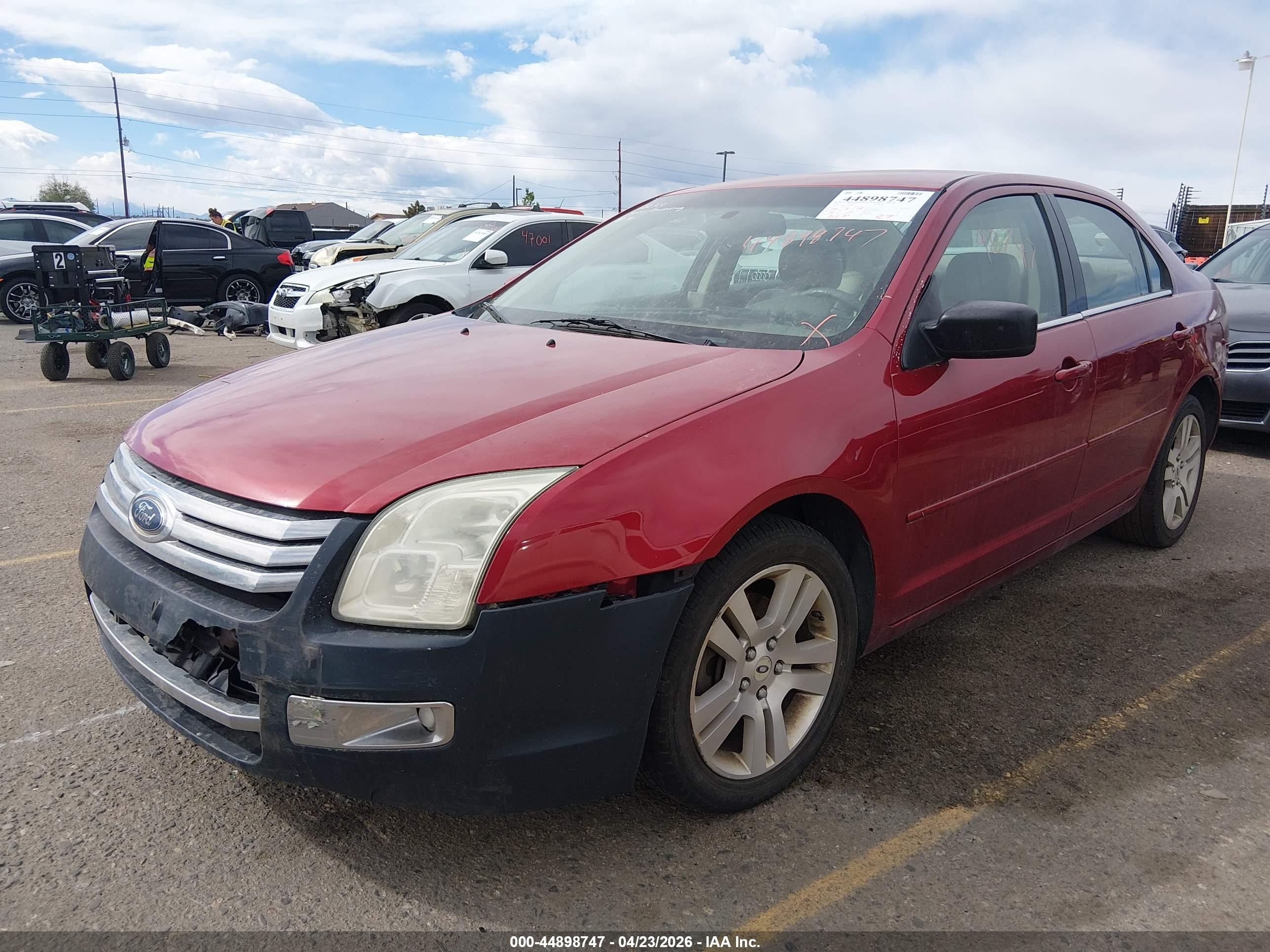 2006 Ford Fusion Sel Красный vin: 3FAHP08156R182322