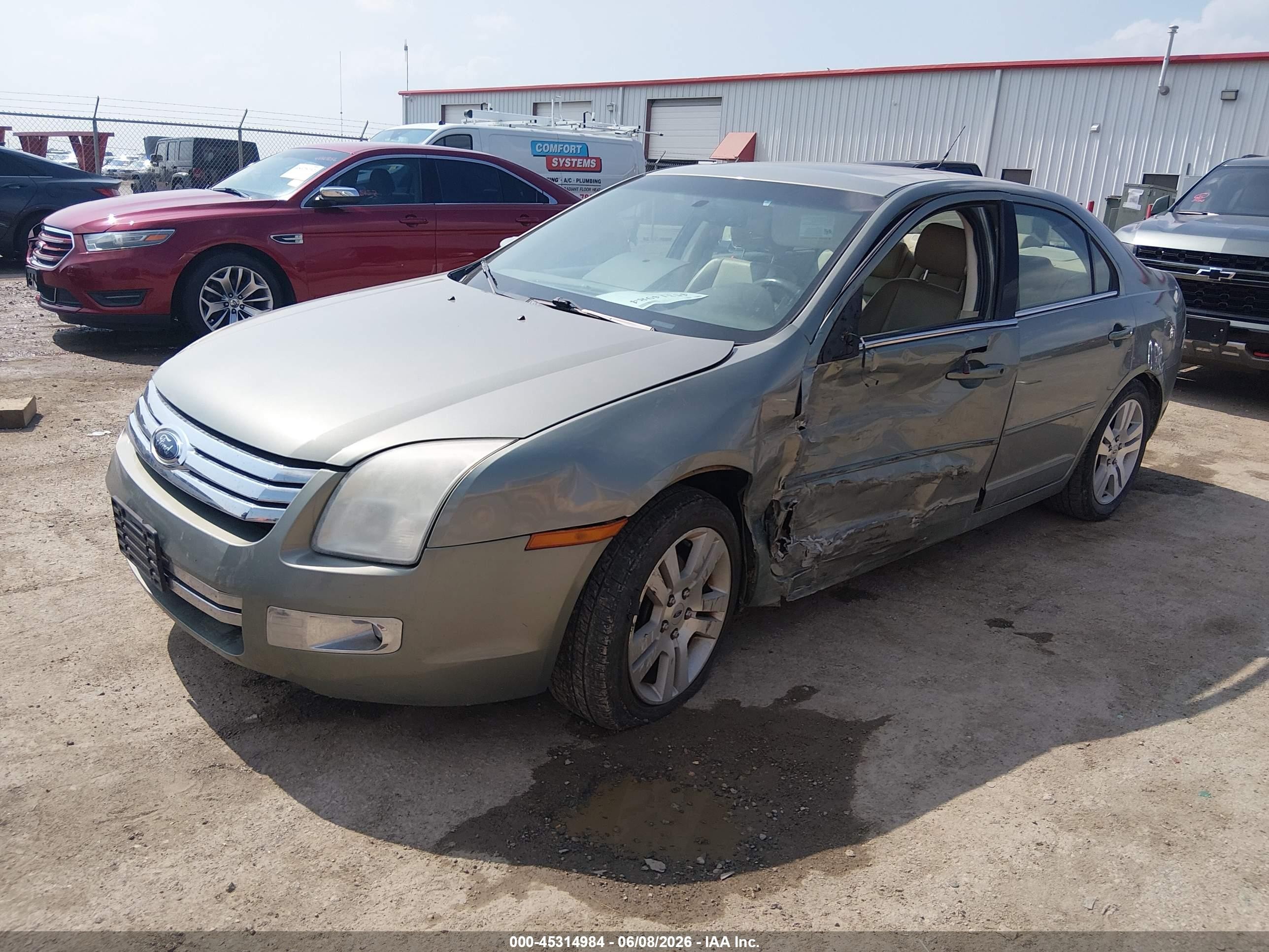 2008 Ford Fusion Sel Blue vin: 3FAHP08158R103637