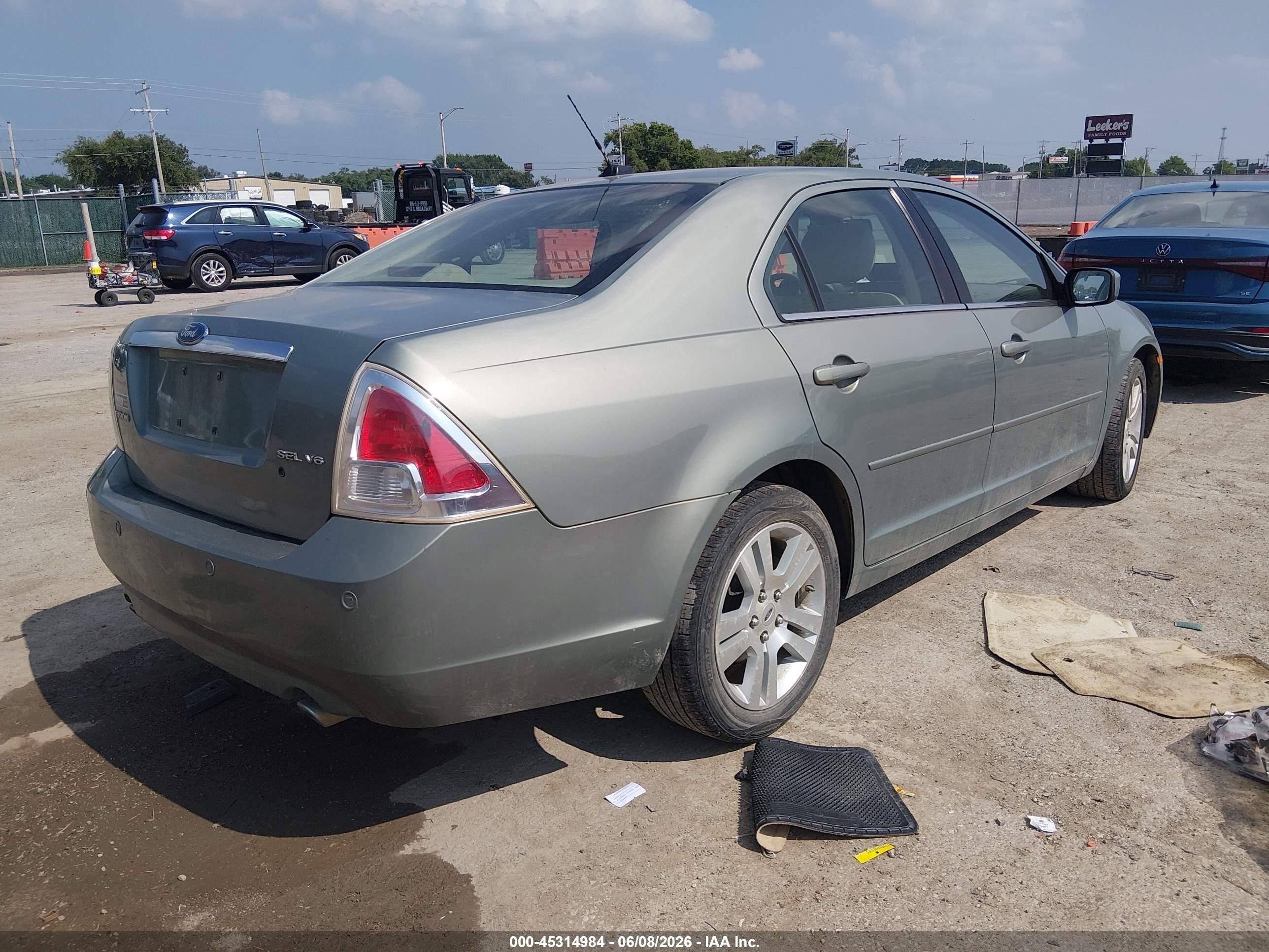 2008 Ford Fusion Sel Blue vin: 3FAHP08158R103637