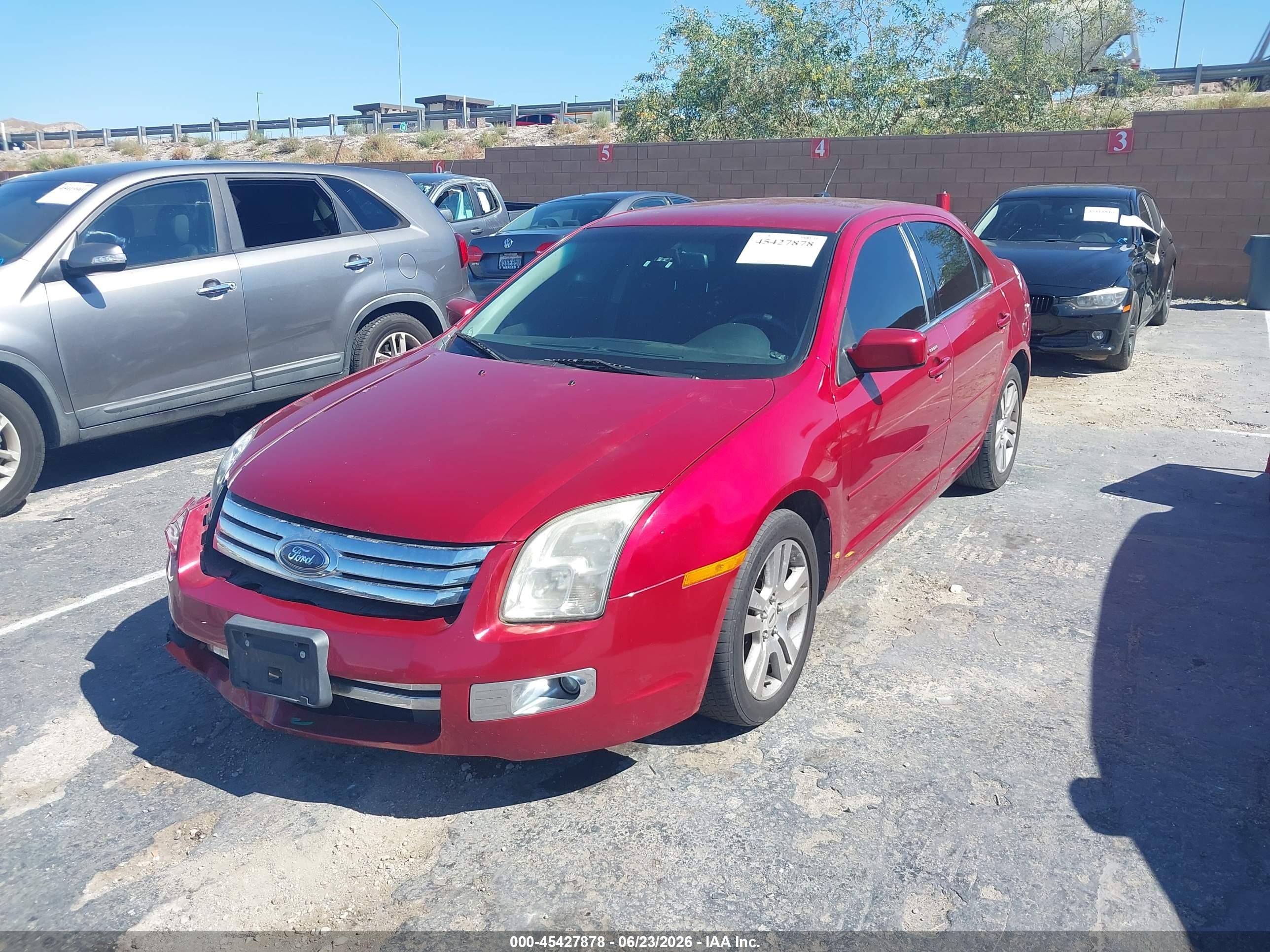 2008 Ford Fusion Sel Красный vin: 3FAHP08158R168200