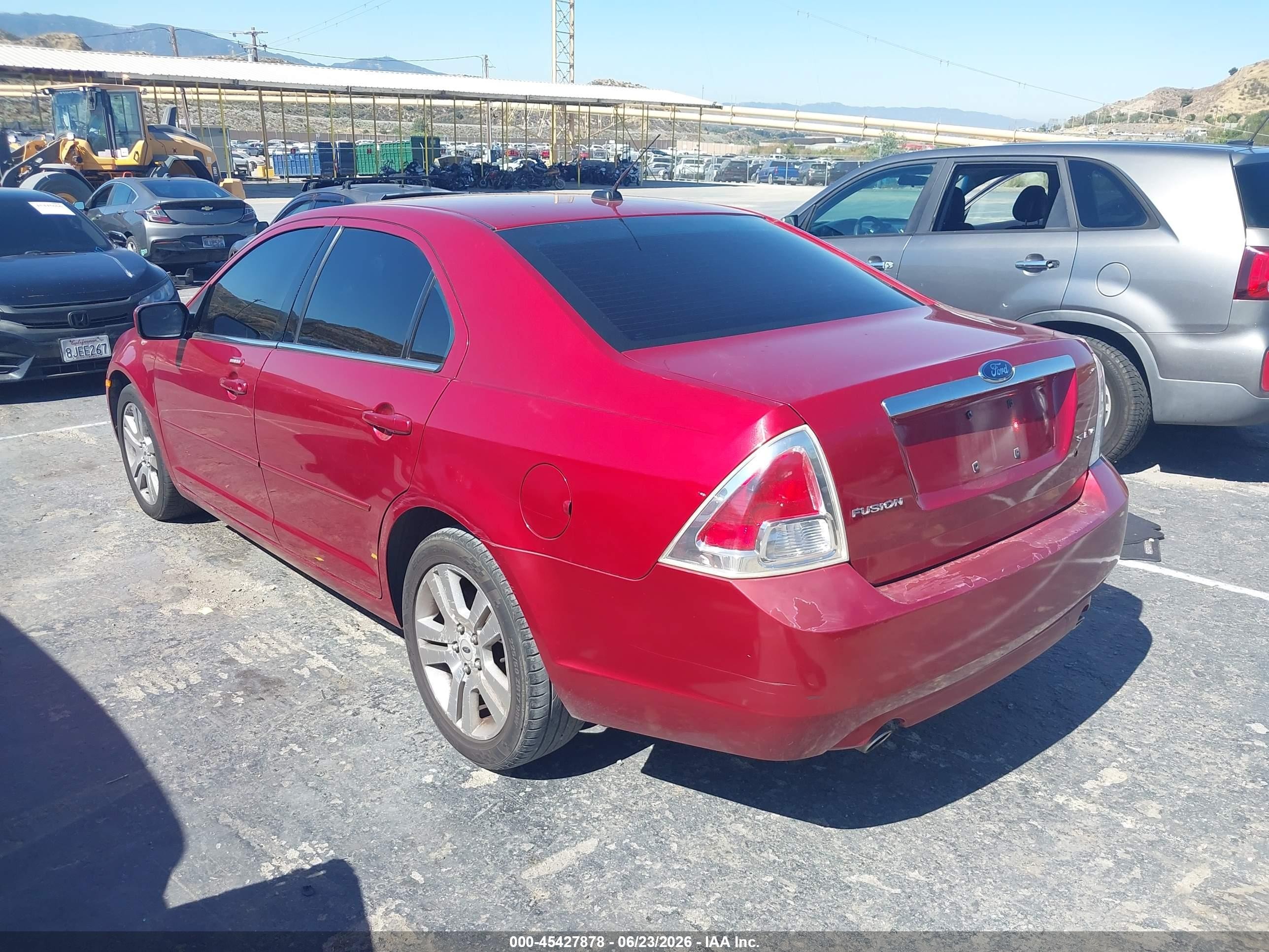2008 Ford Fusion Sel Красный vin: 3FAHP08158R168200