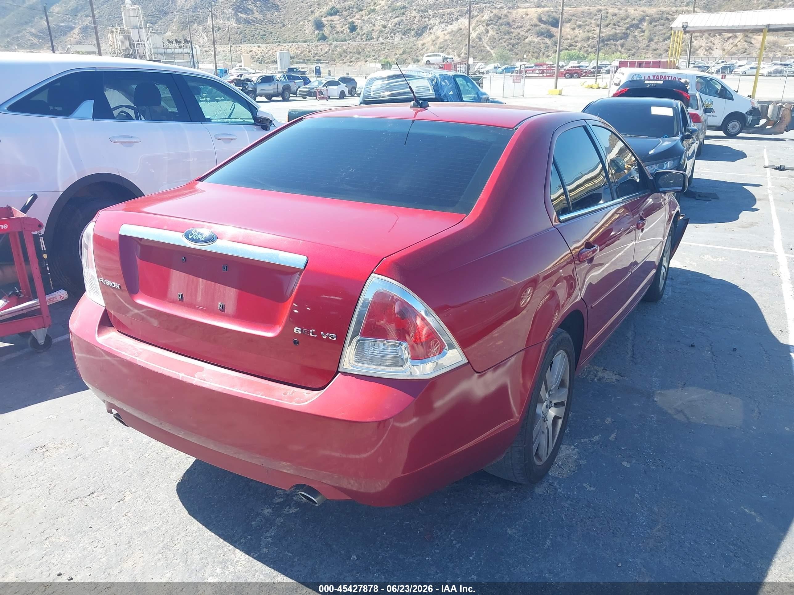 2008 Ford Fusion Sel Красный vin: 3FAHP08158R168200