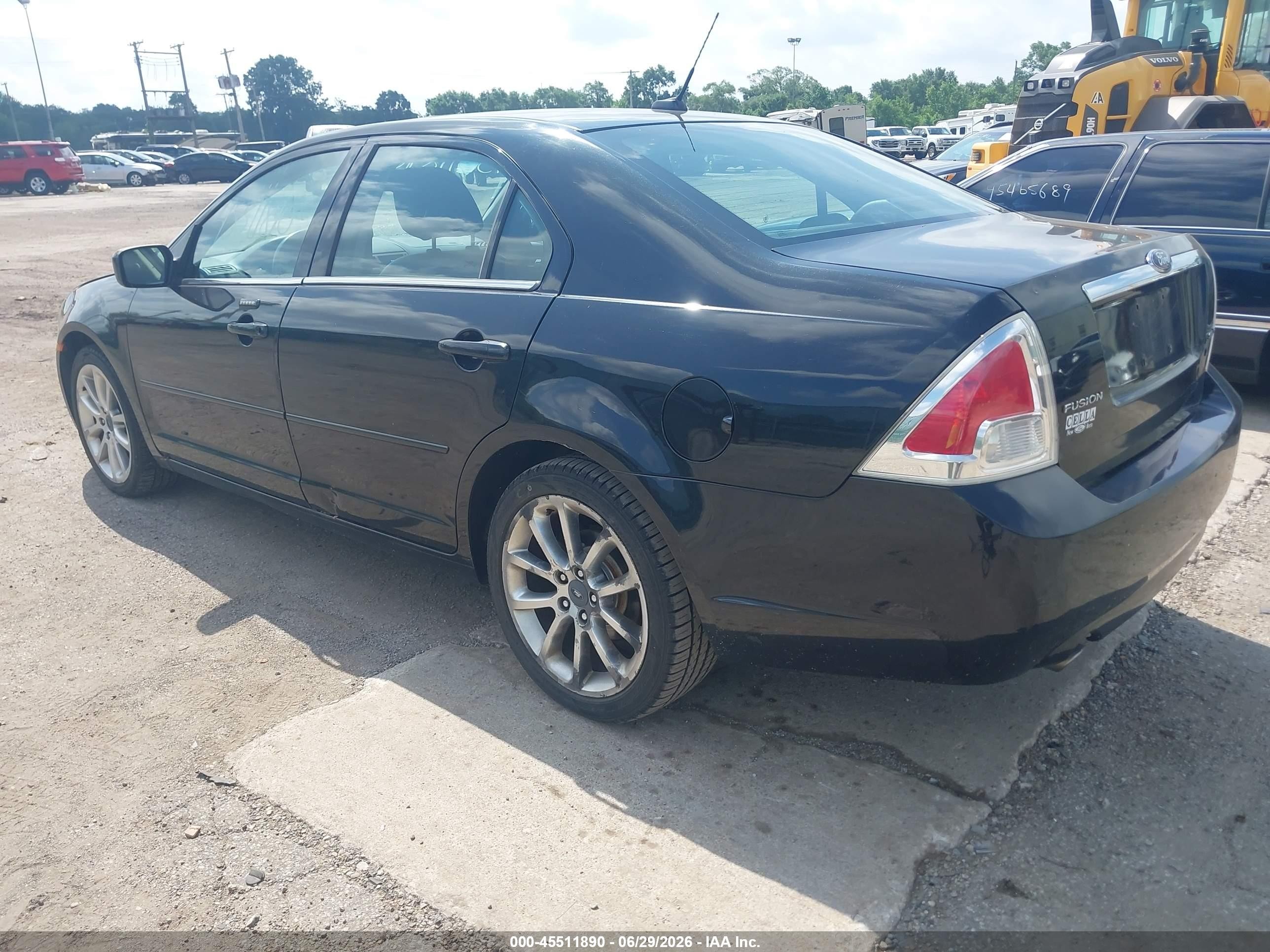 2009 Ford Fusion Sel Black vin: 3FAHP08159R103431