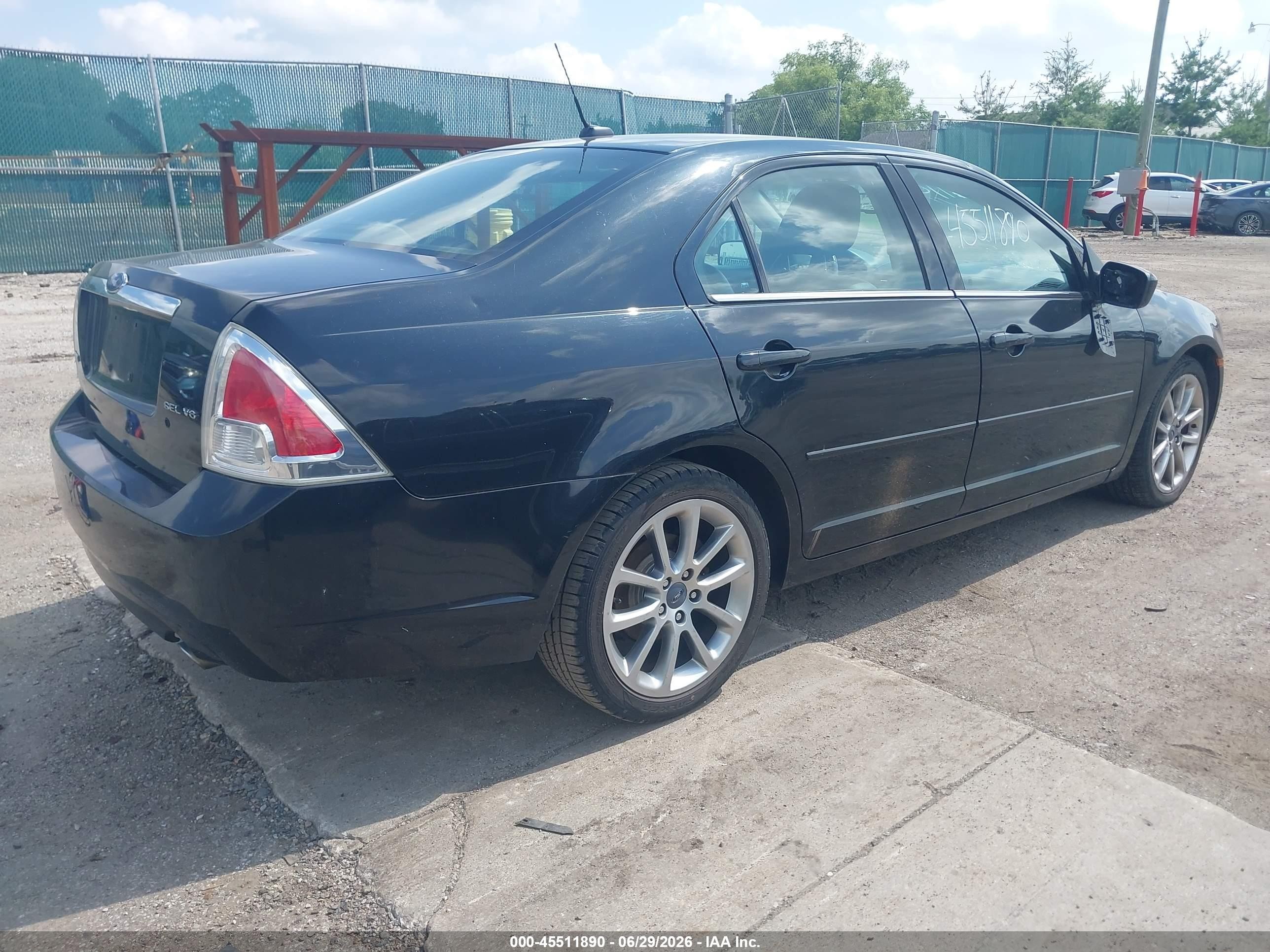 2009 Ford Fusion Sel Black vin: 3FAHP08159R103431