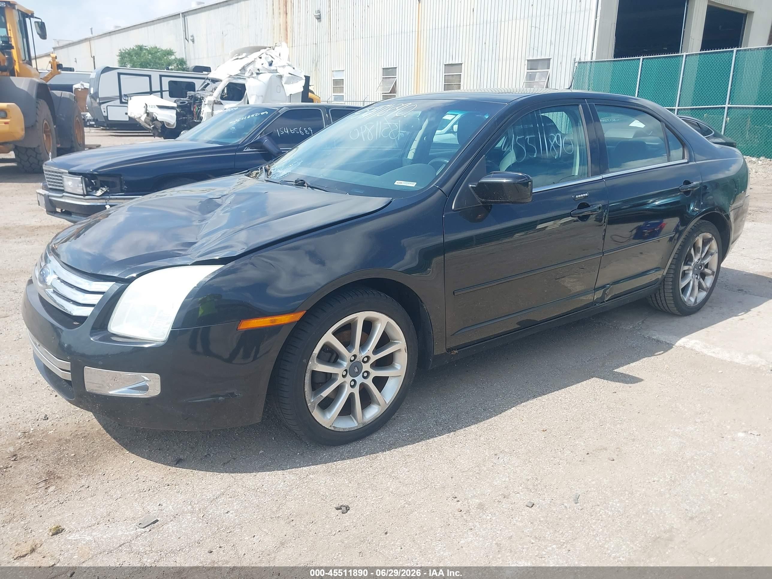 2009 Ford Fusion Sel Black vin: 3FAHP08159R103431