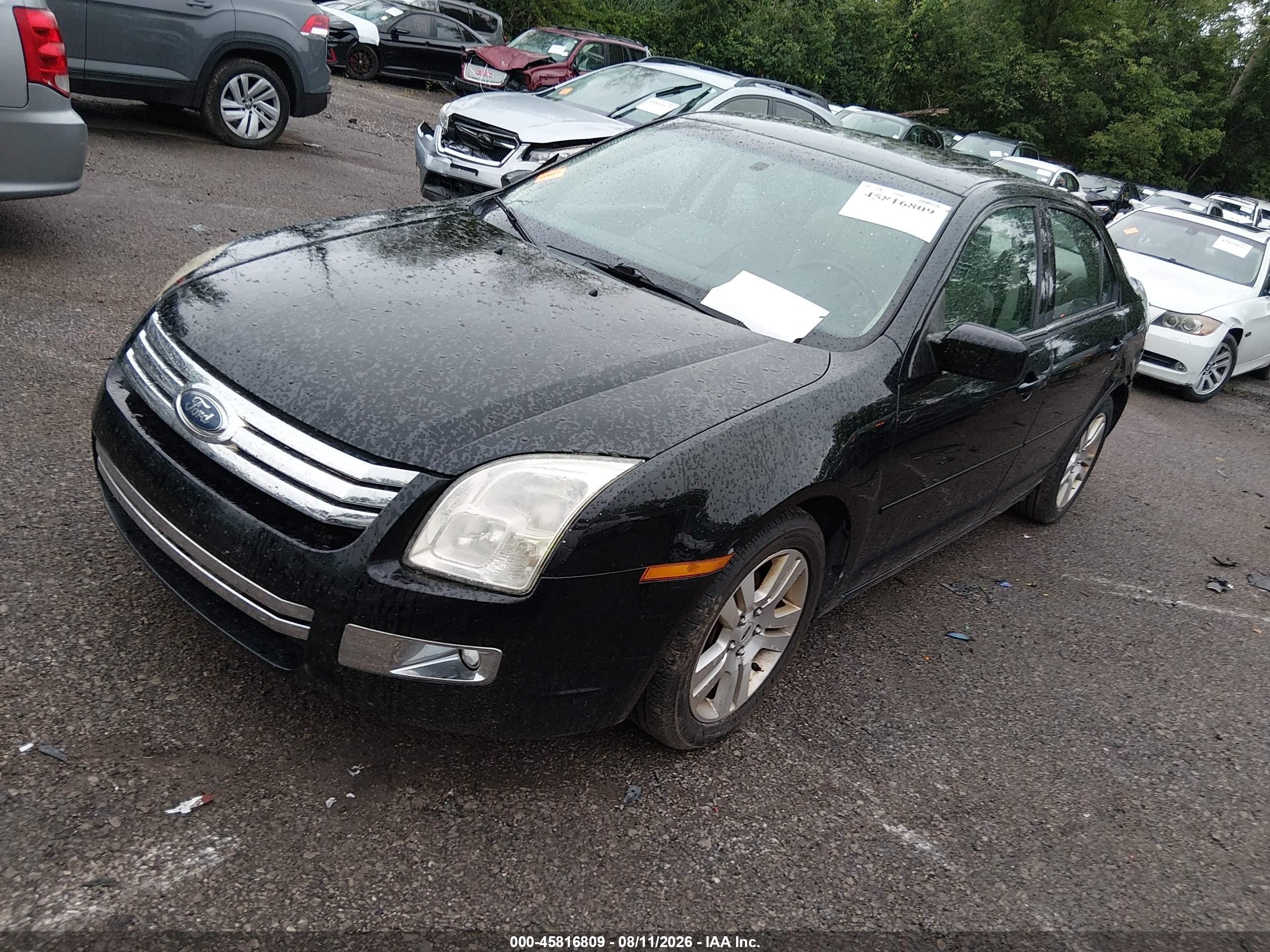 2006 Ford Fusion Sel Black vin: 3FAHP08166R142315