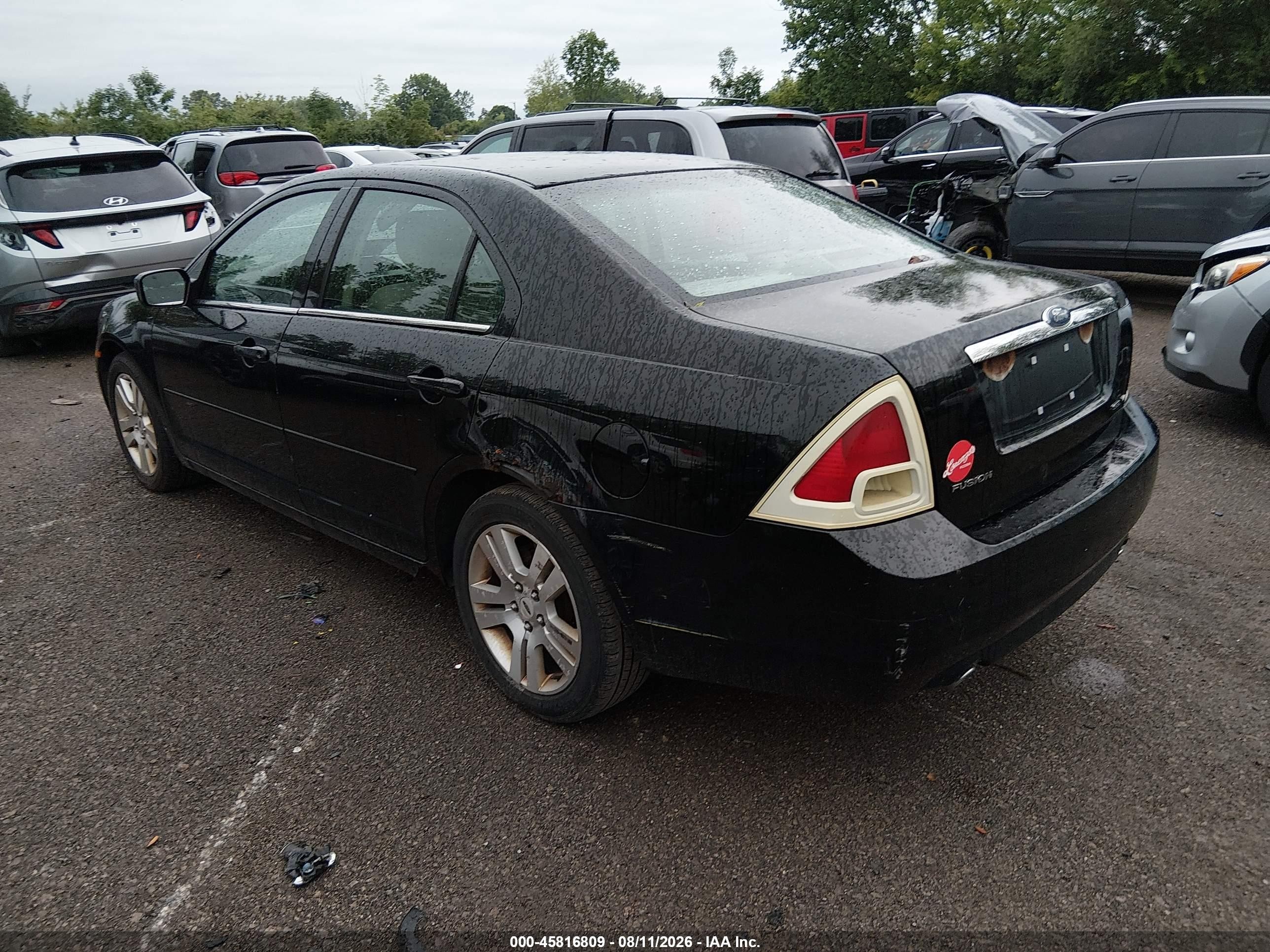 2006 Ford Fusion Sel Black vin: 3FAHP08166R142315