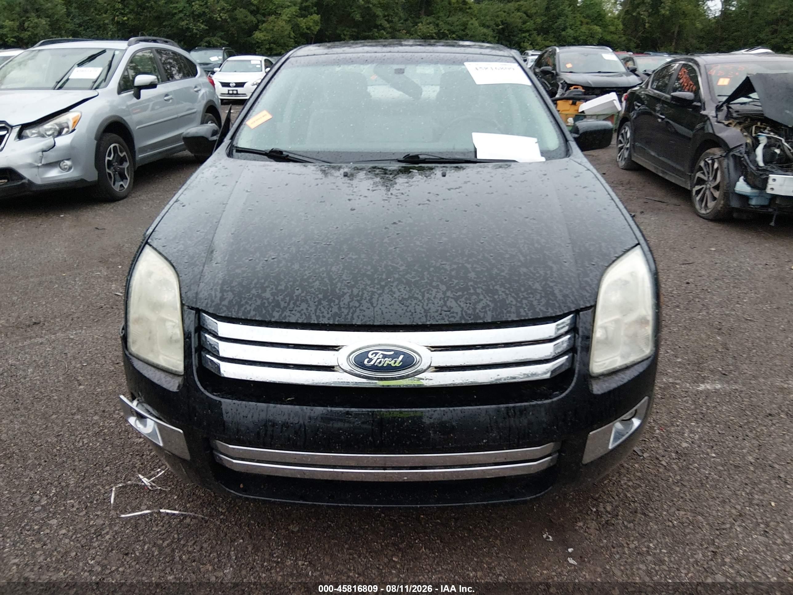 2006 Ford Fusion Sel Black vin: 3FAHP08166R142315