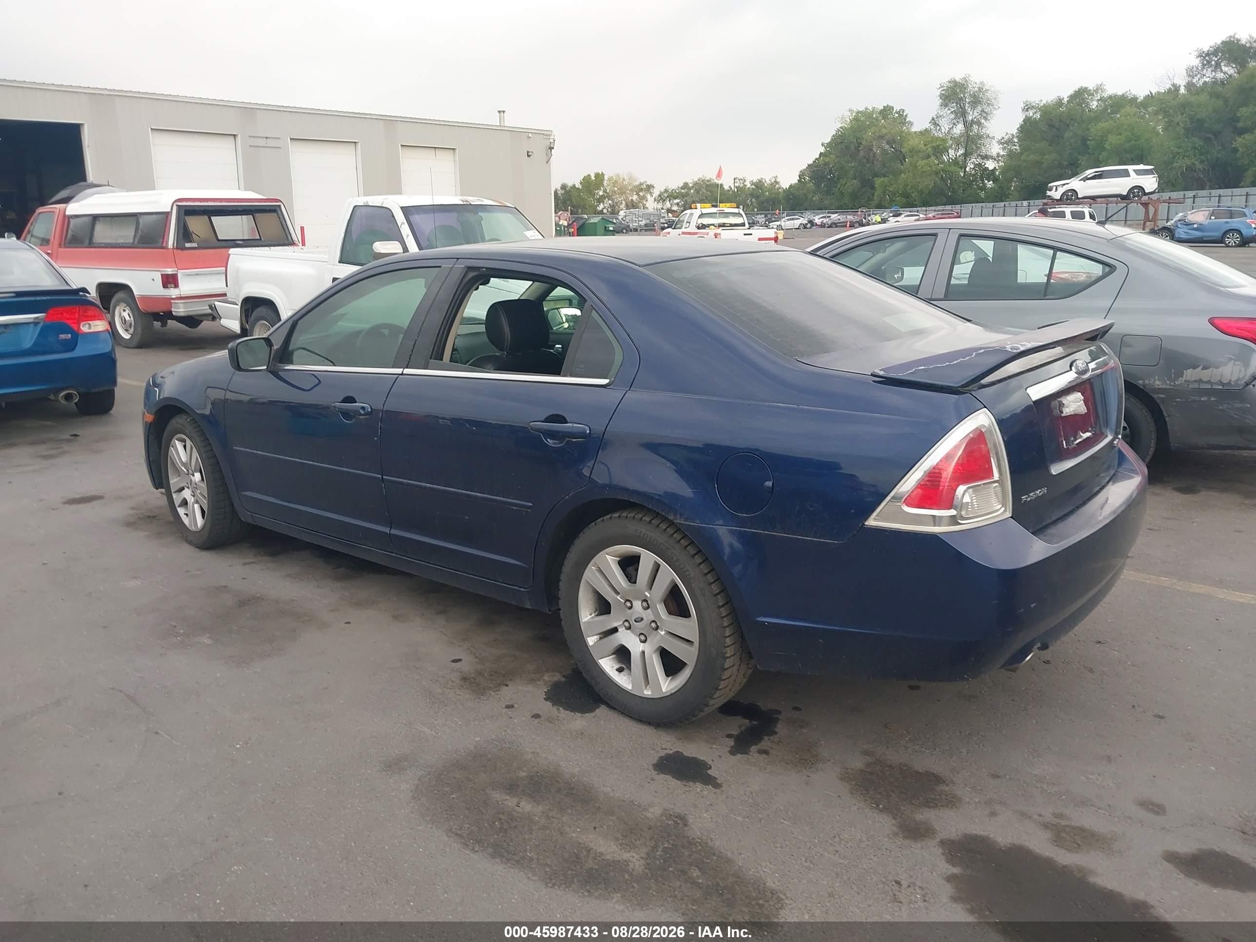 2007 Ford Fusion Sel Blue vin: 3FAHP08167R114371