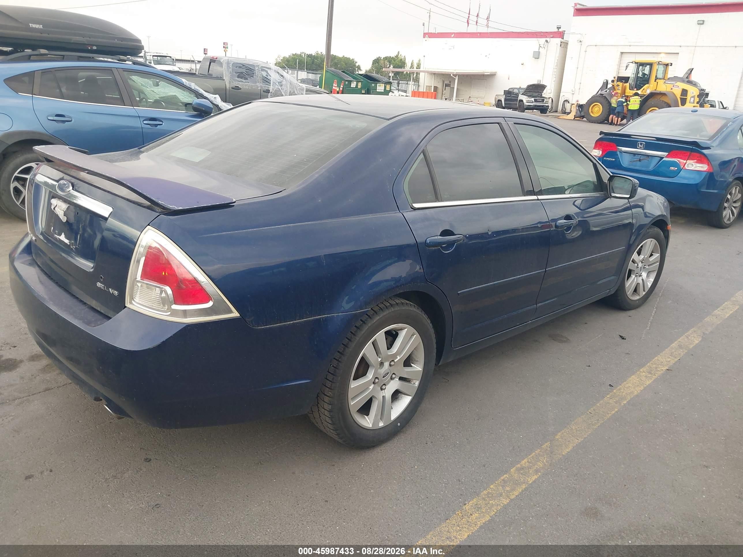 2007 Ford Fusion Sel Blue vin: 3FAHP08167R114371