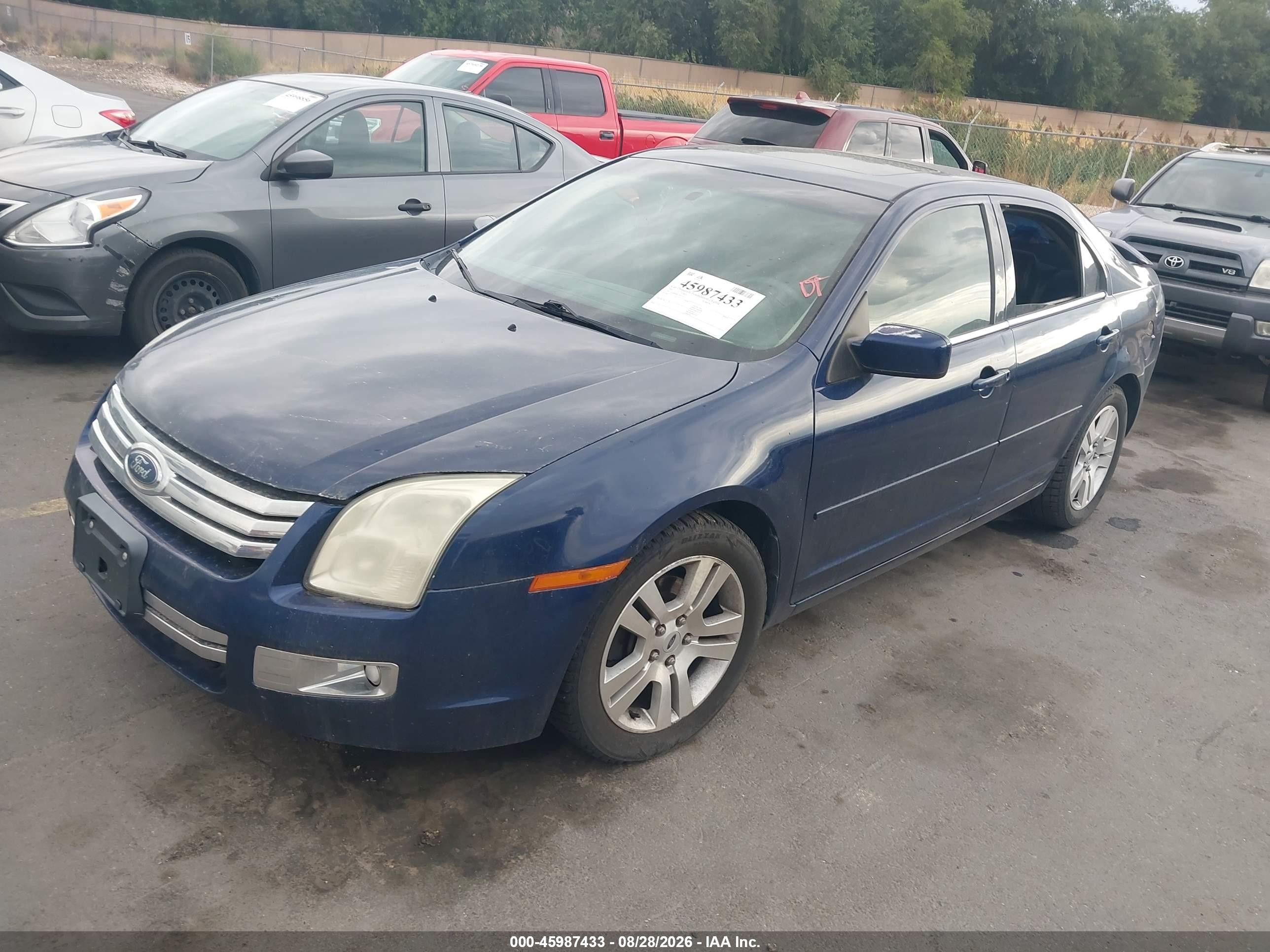 2007 Ford Fusion Sel Blue vin: 3FAHP08167R114371