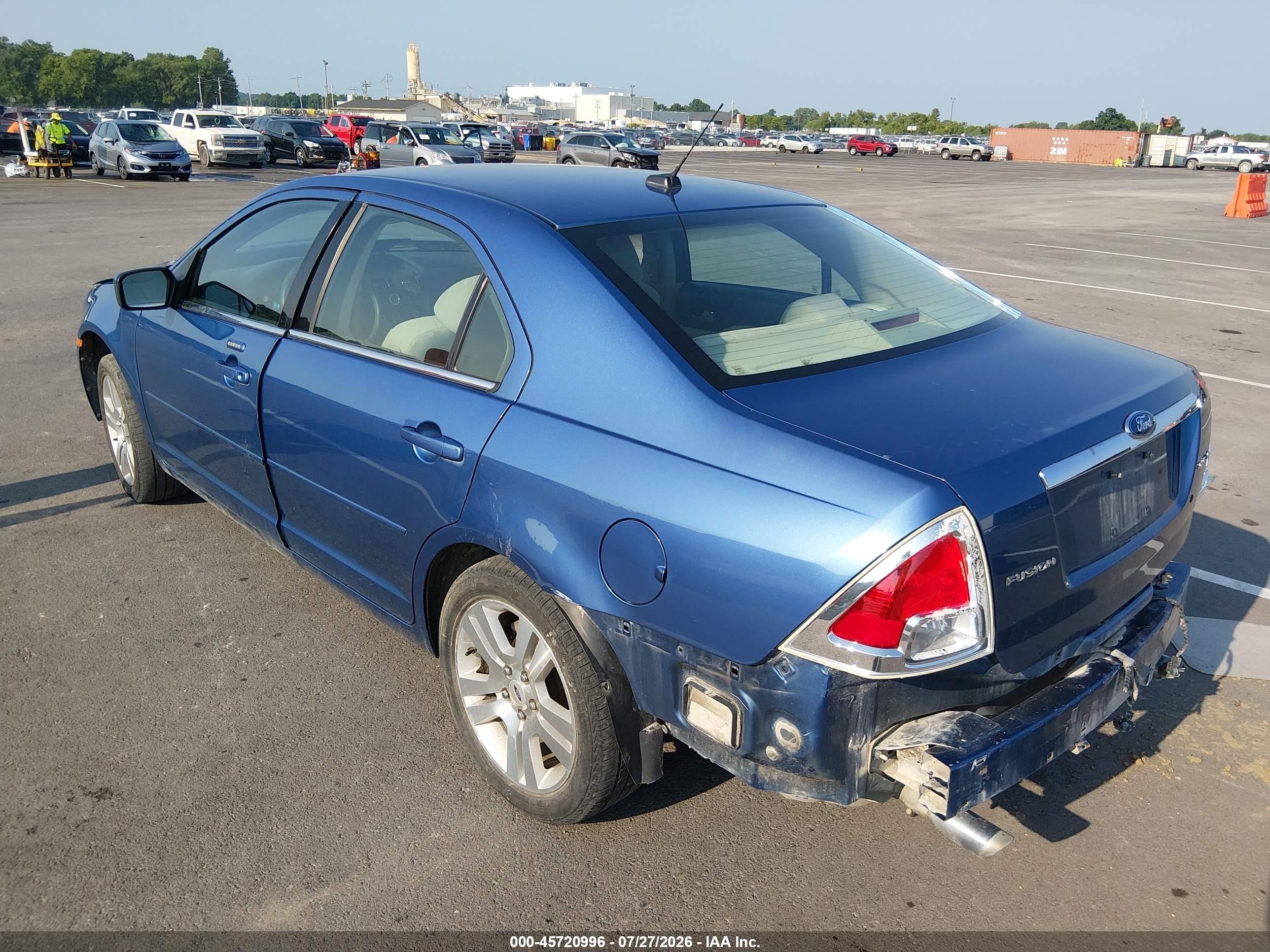2009 Ford Fusion Sel Blue vin: 3FAHP08169R209225