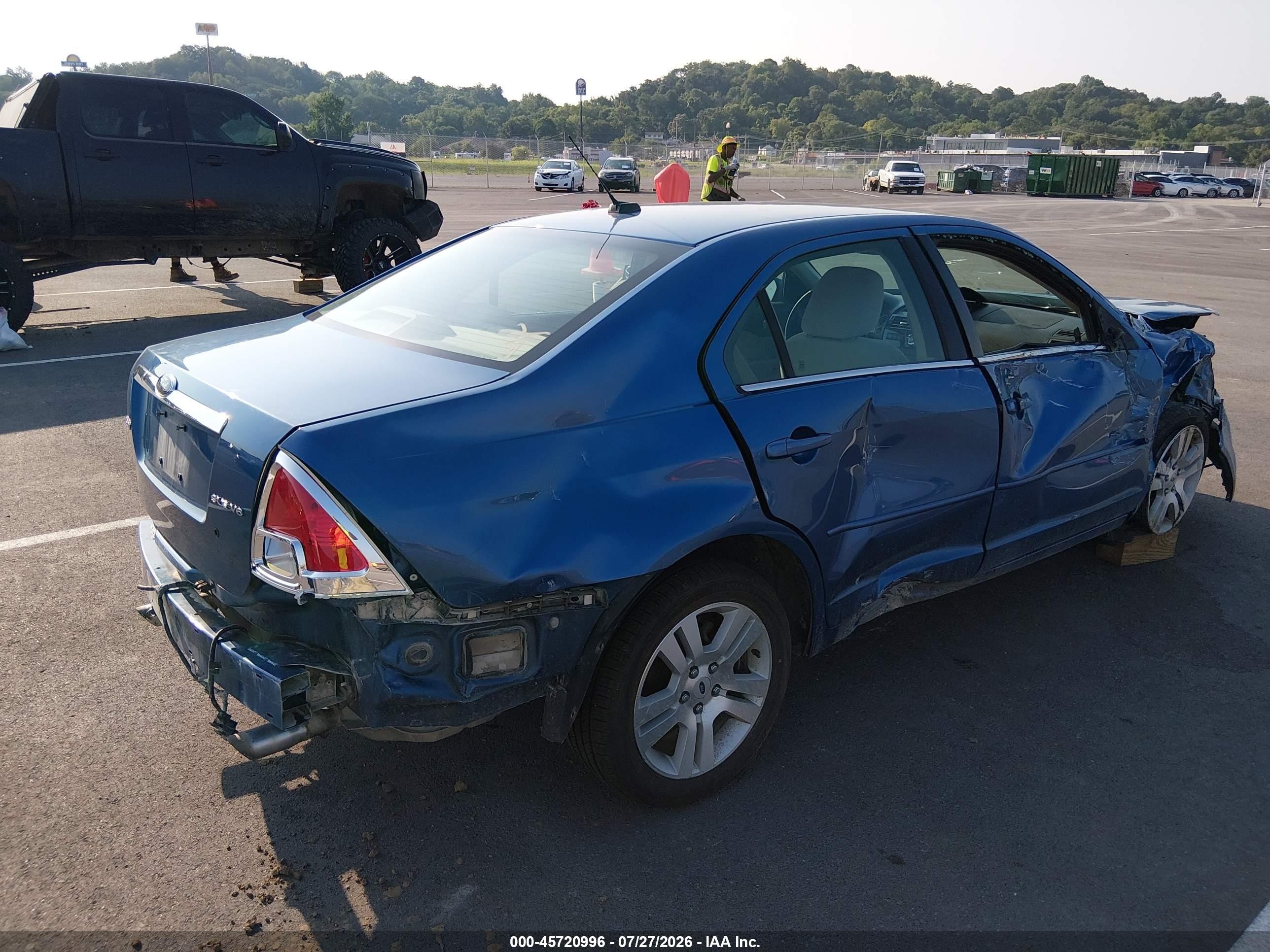 2009 Ford Fusion Sel Blue vin: 3FAHP08169R209225