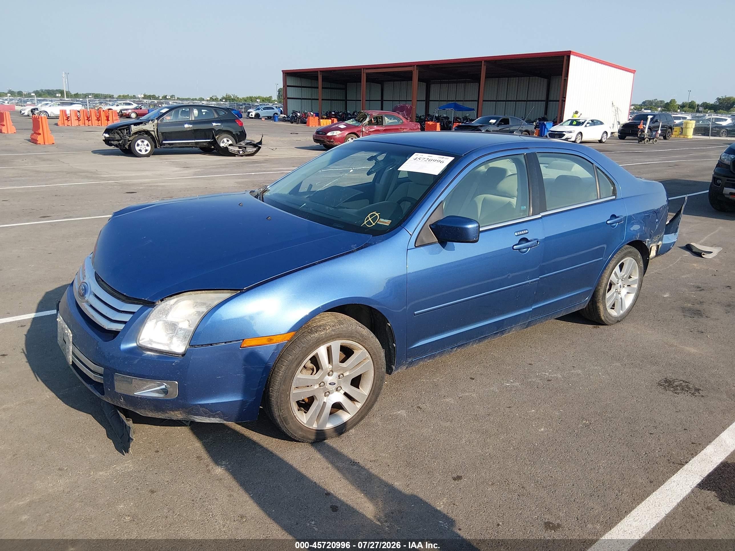 2009 Ford Fusion Sel Blue vin: 3FAHP08169R209225