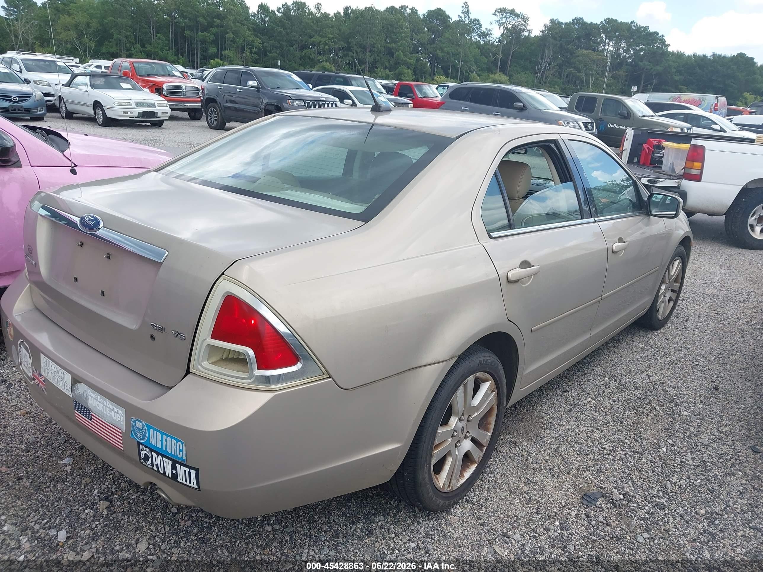 2007 Ford Fusion Sel Gold vin: 3FAHP08177R167550