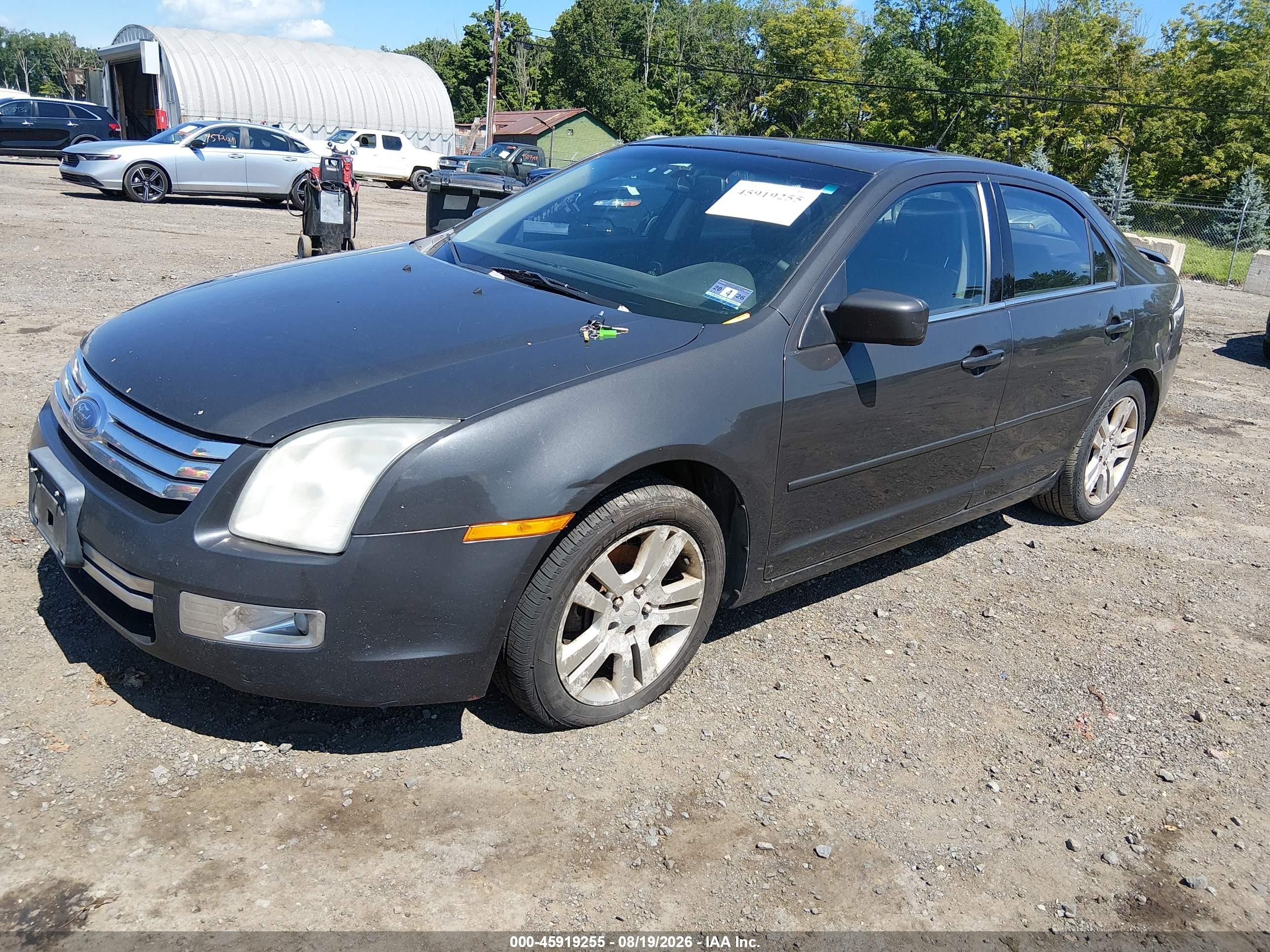 2007 Ford Fusion Sel Серый vin: 3FAHP08177R199561