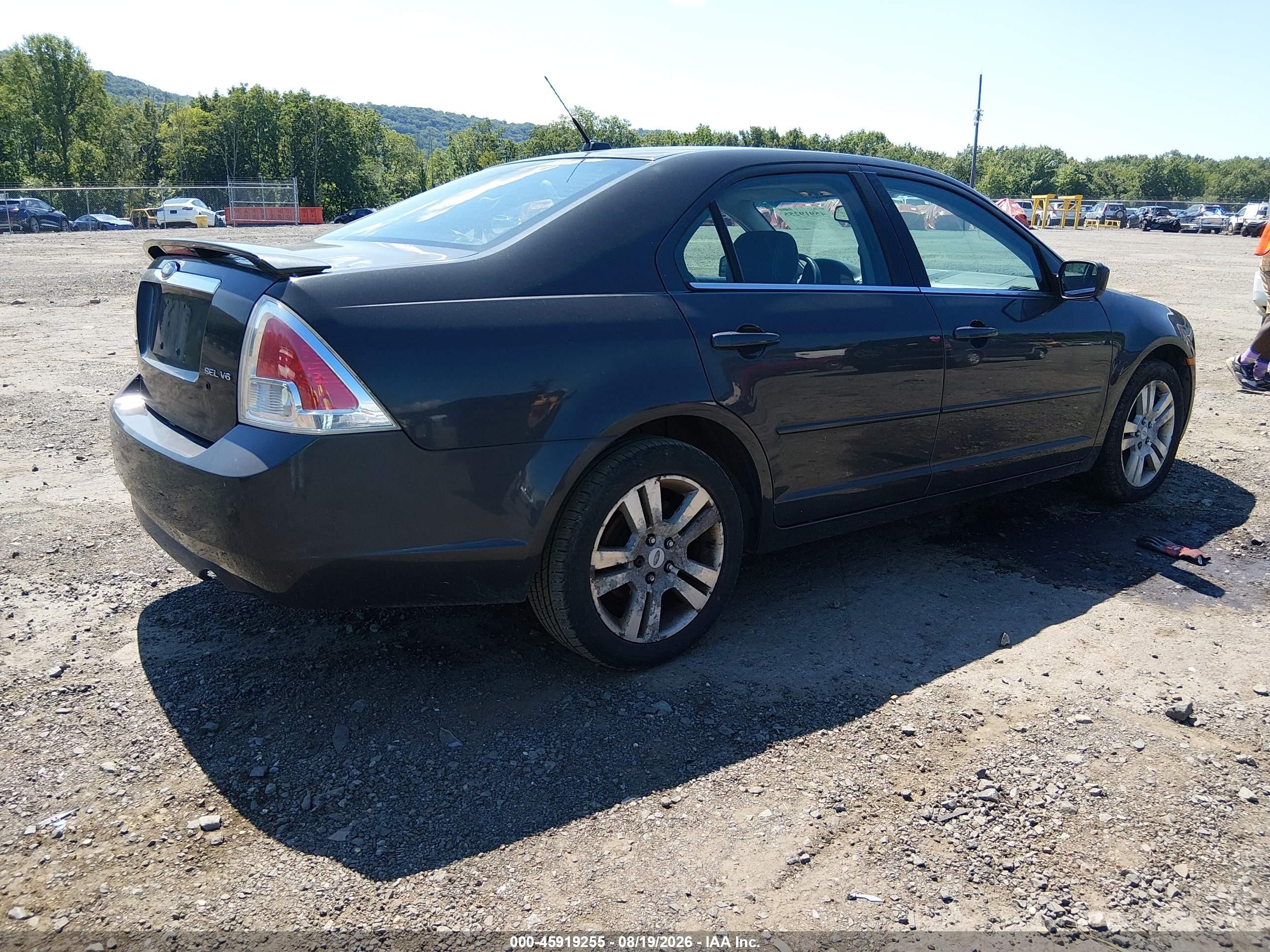2007 Ford Fusion Sel Серый vin: 3FAHP08177R199561