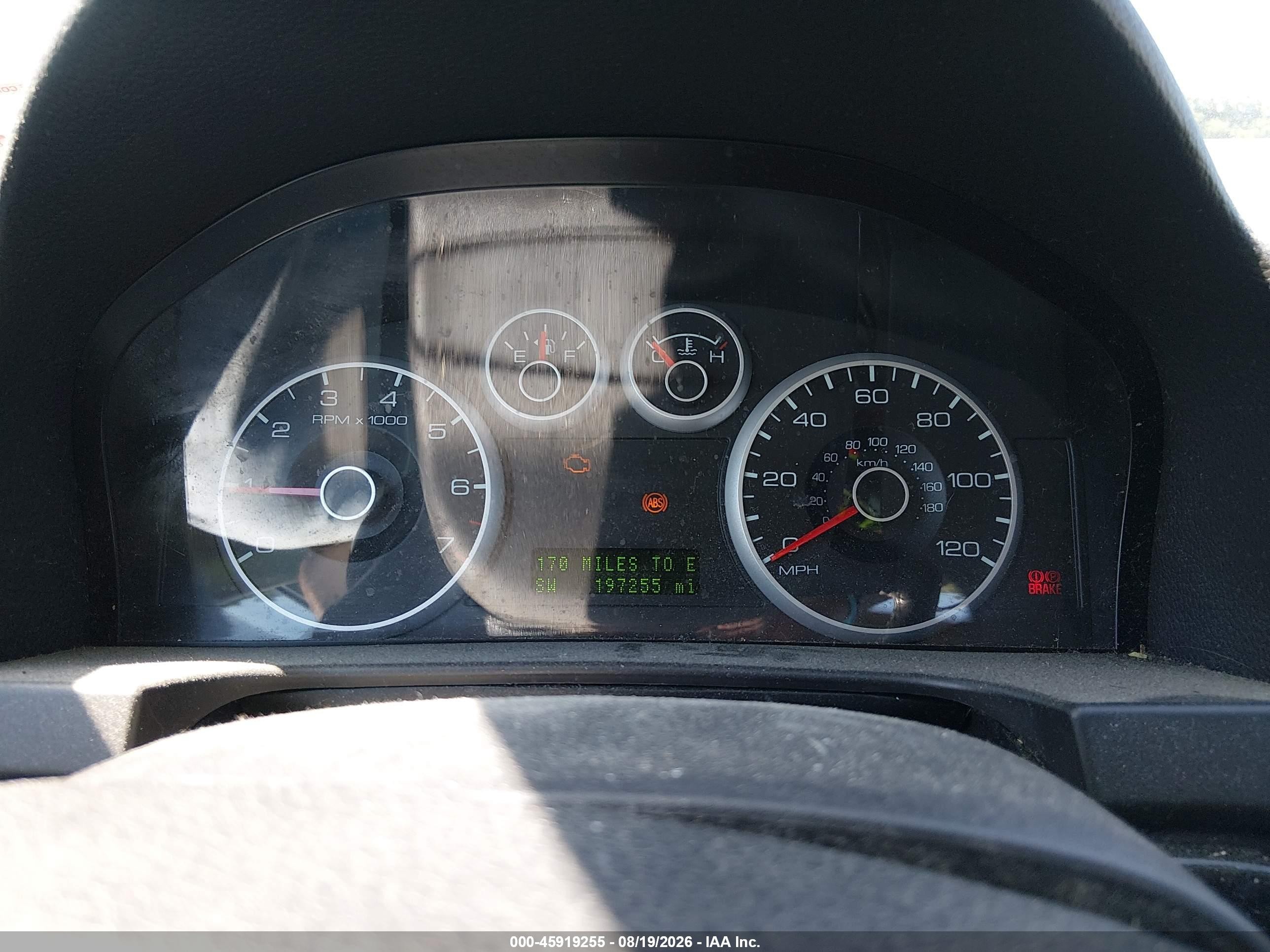 2007 Ford Fusion Sel Серый vin: 3FAHP08177R199561