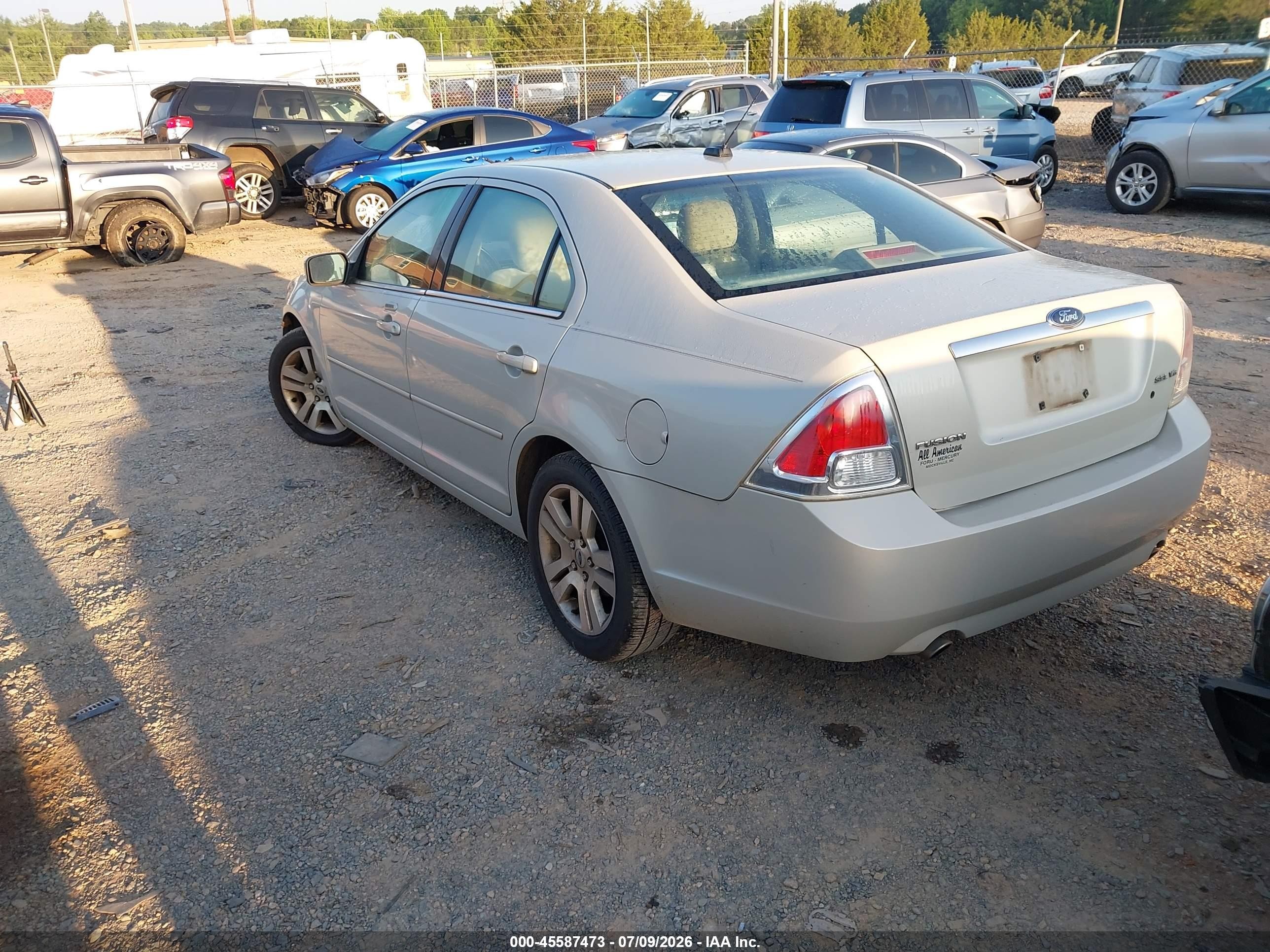 2008 Ford Fusion Sel Cream vin: 3FAHP08178R189520