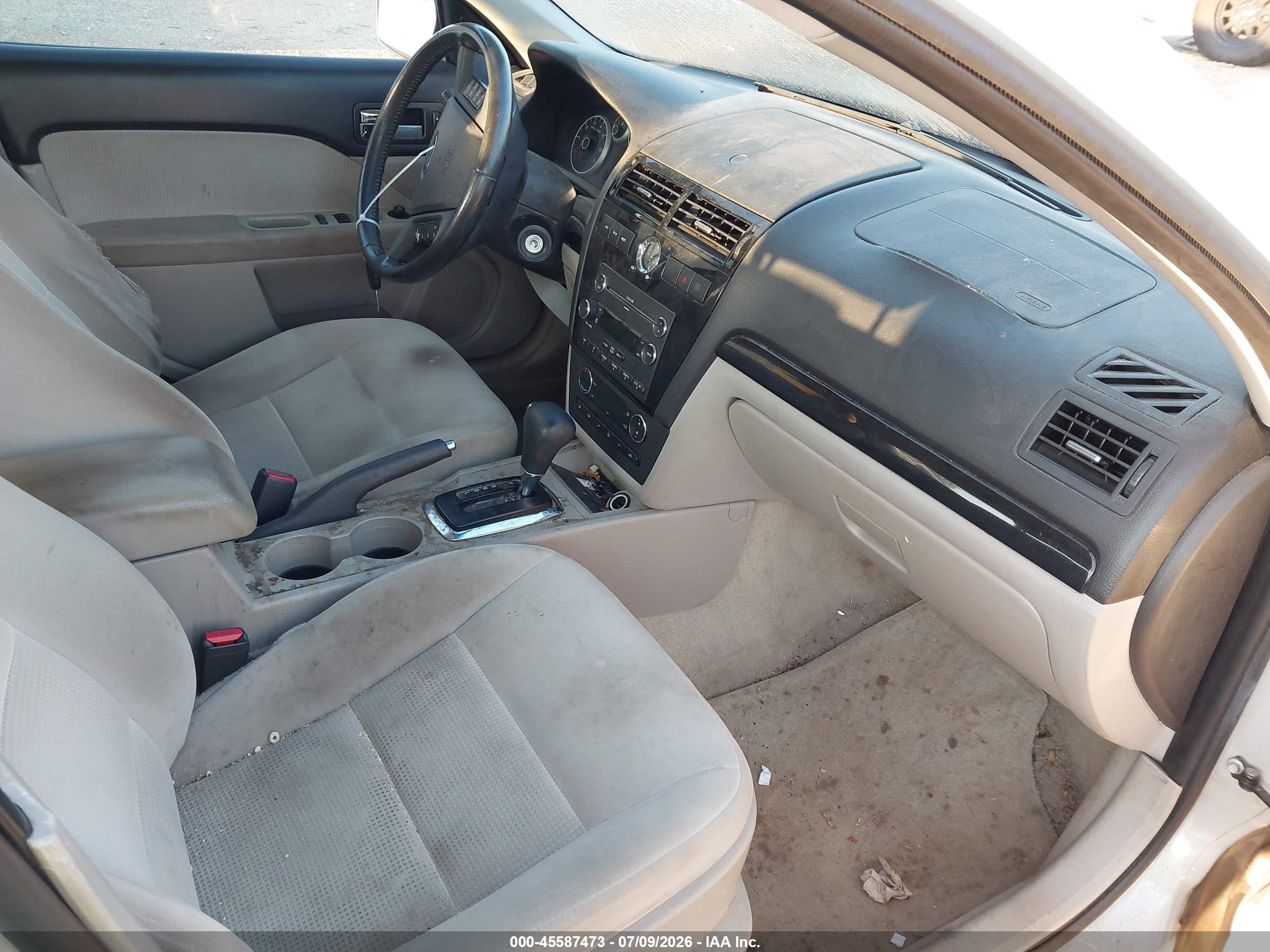 2008 Ford Fusion Sel Cream vin: 3FAHP08178R189520