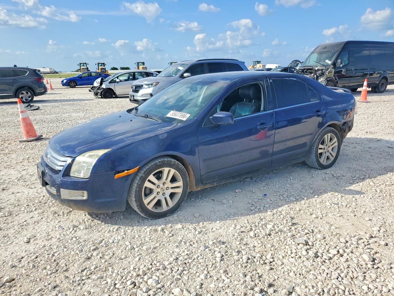 2007 Ford Fusion Sel Blue vin: 3FAHP08187R156508