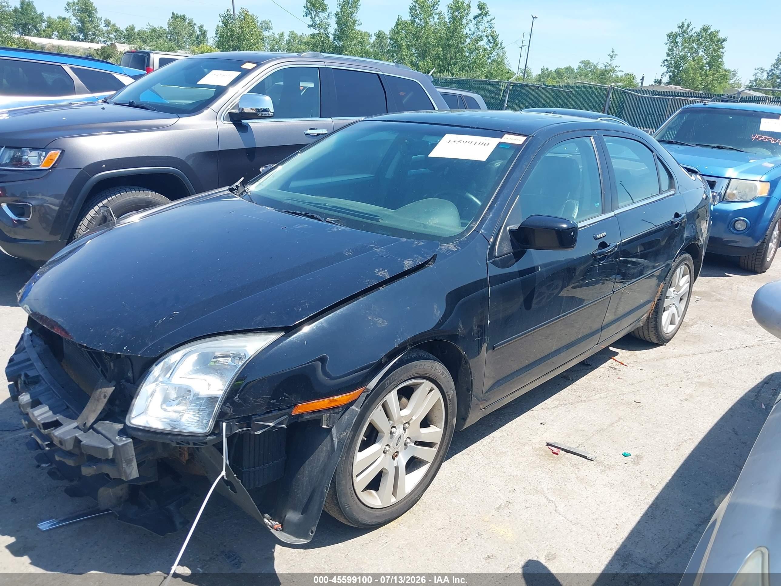 2008 Ford Fusion Sel Black vin: 3FAHP08188R184522
