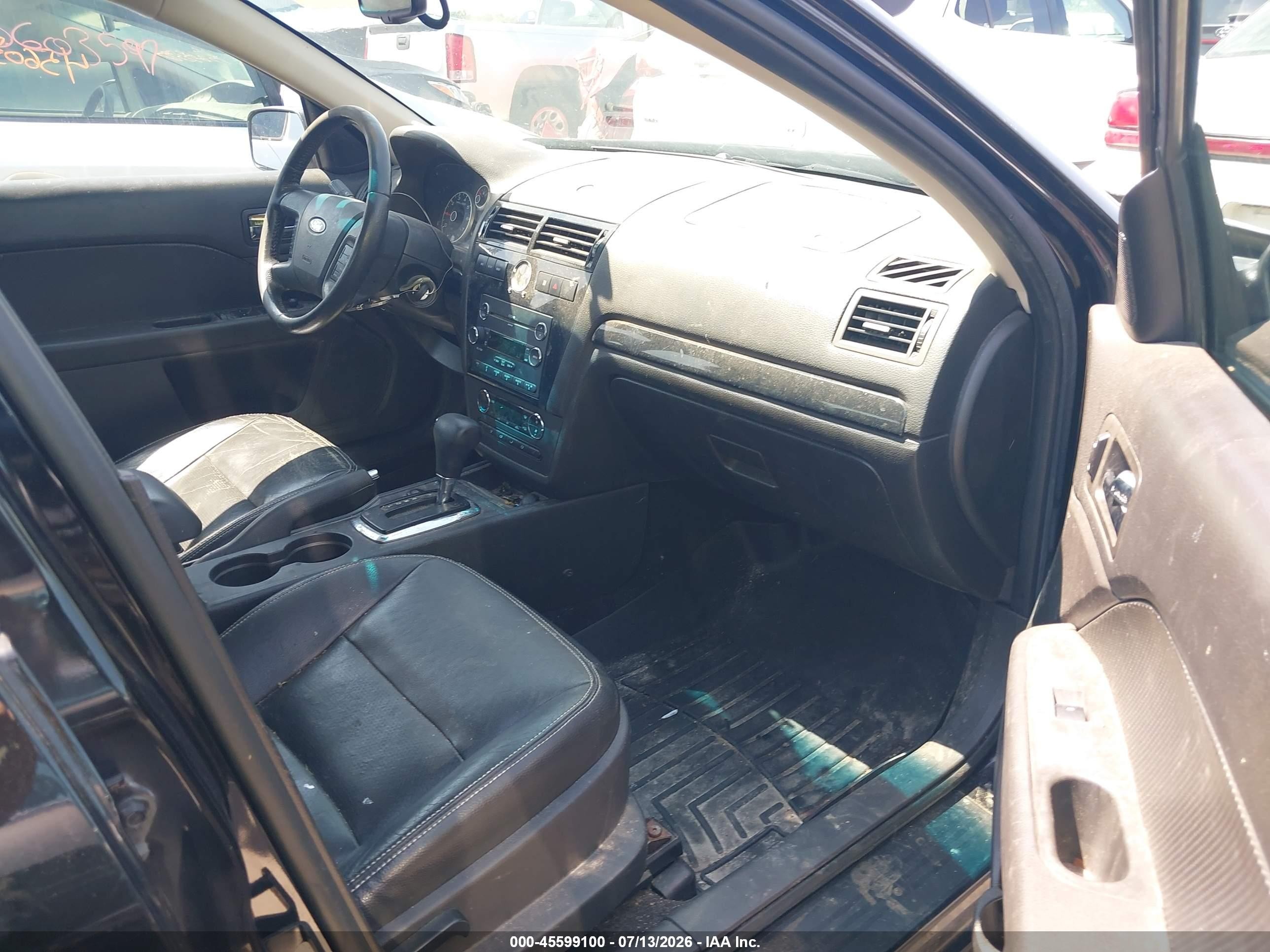 2008 Ford Fusion Sel Black vin: 3FAHP08188R184522
