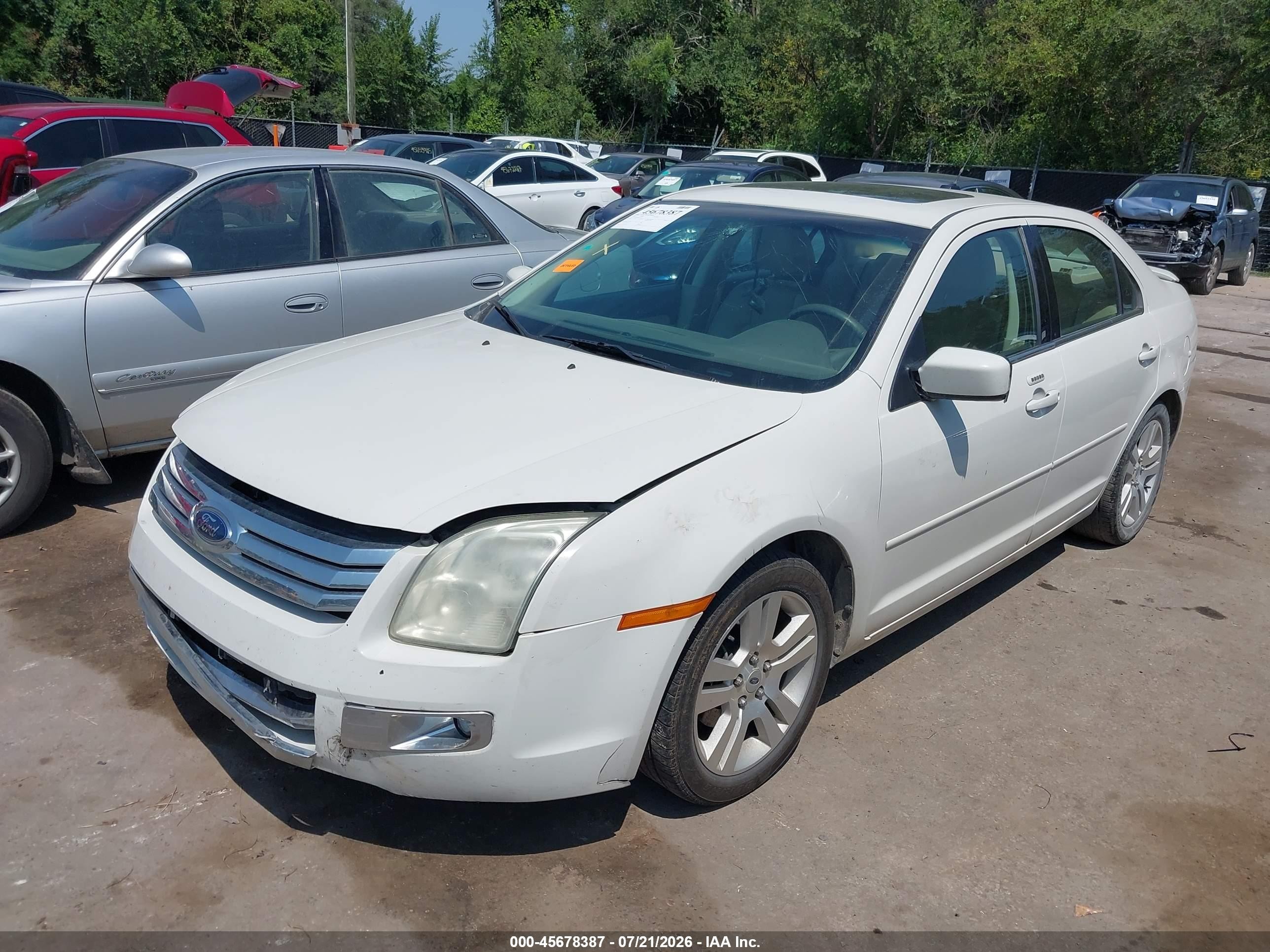 2009 Ford Fusion Sel White vin: 3FAHP08189R152803