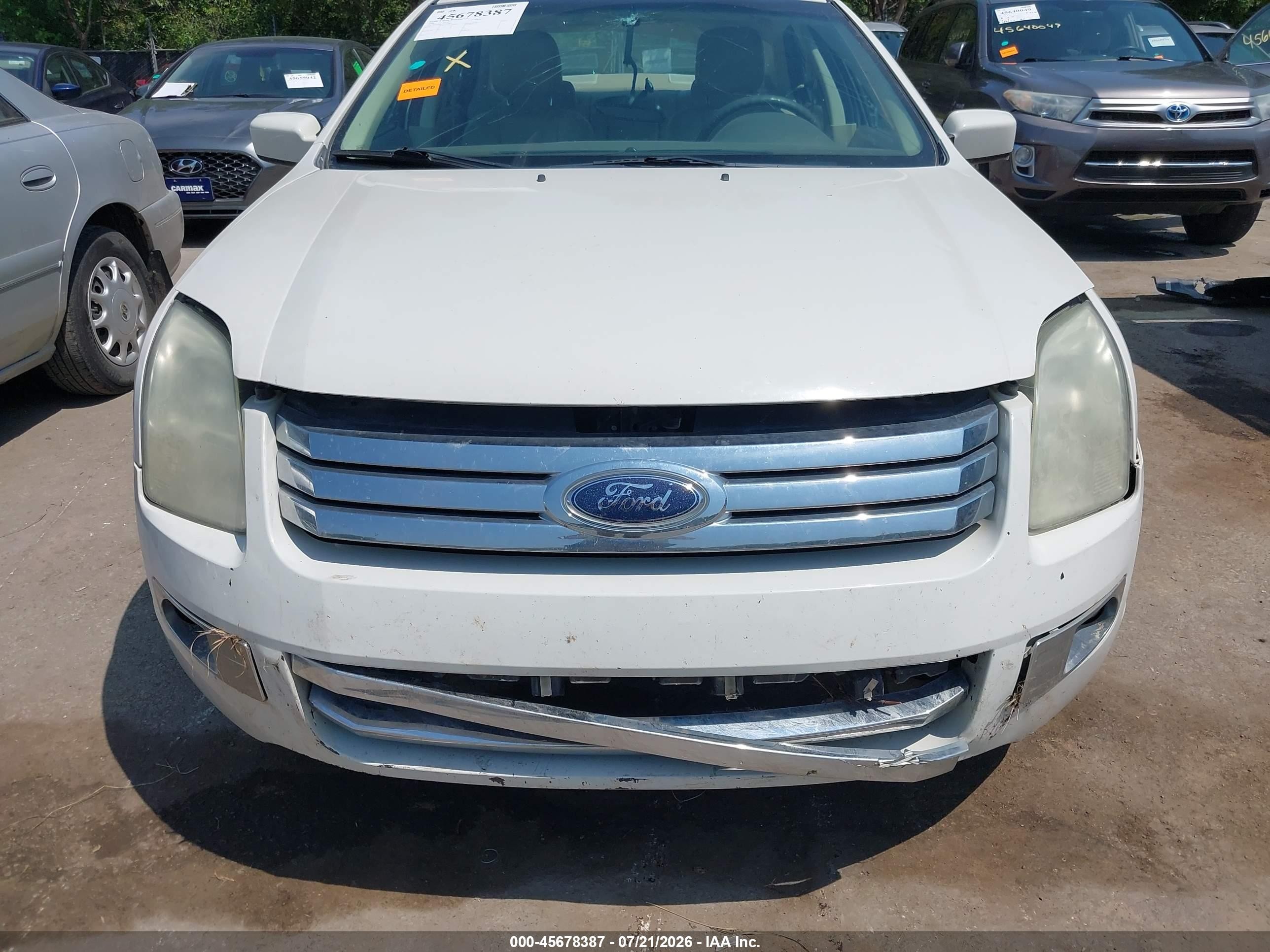 2009 Ford Fusion Sel White vin: 3FAHP08189R152803